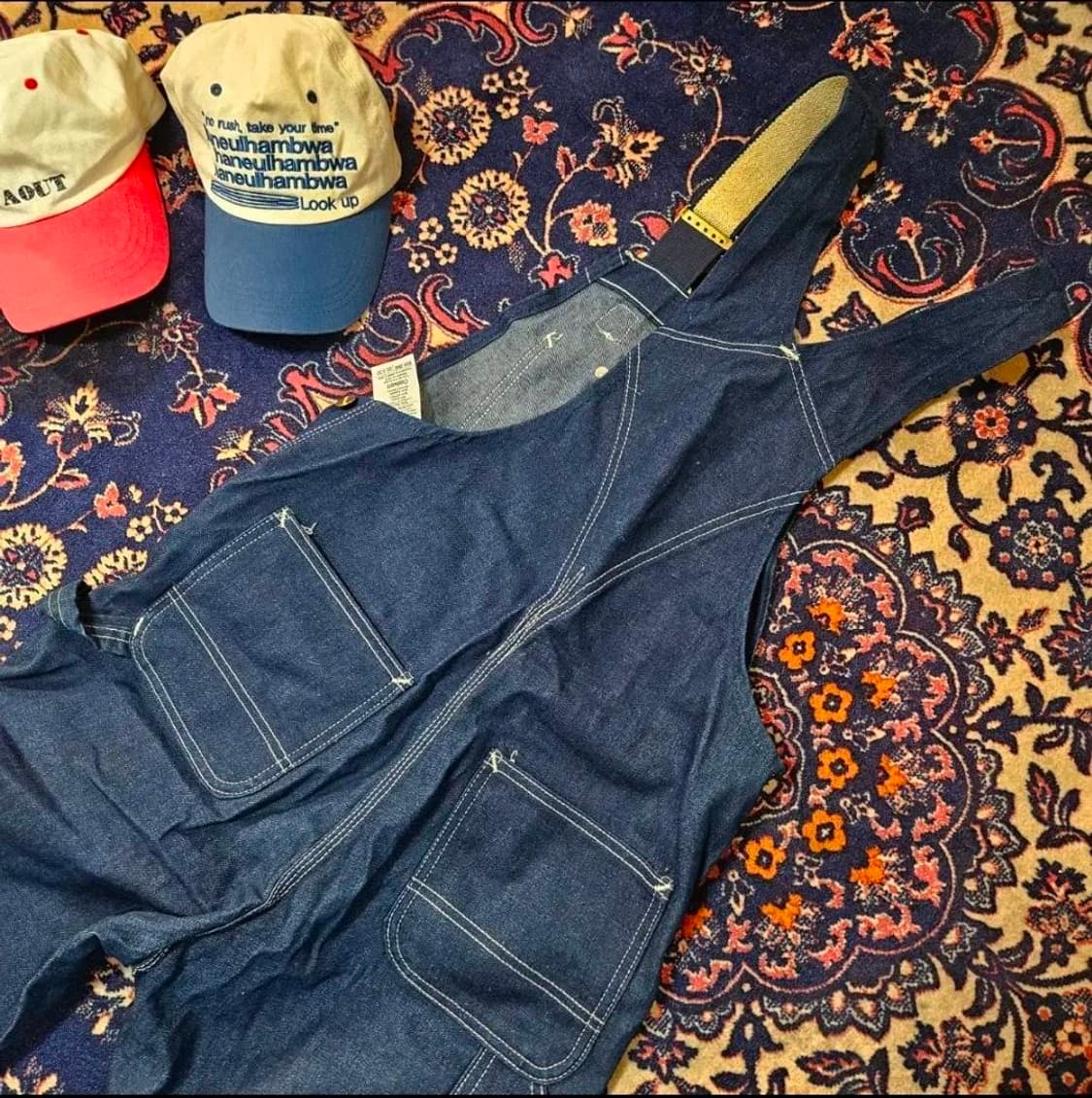 칼하트 데님 카펜더 루즈핏 멜빵 셋업 30 x 30 size 상품이미지6