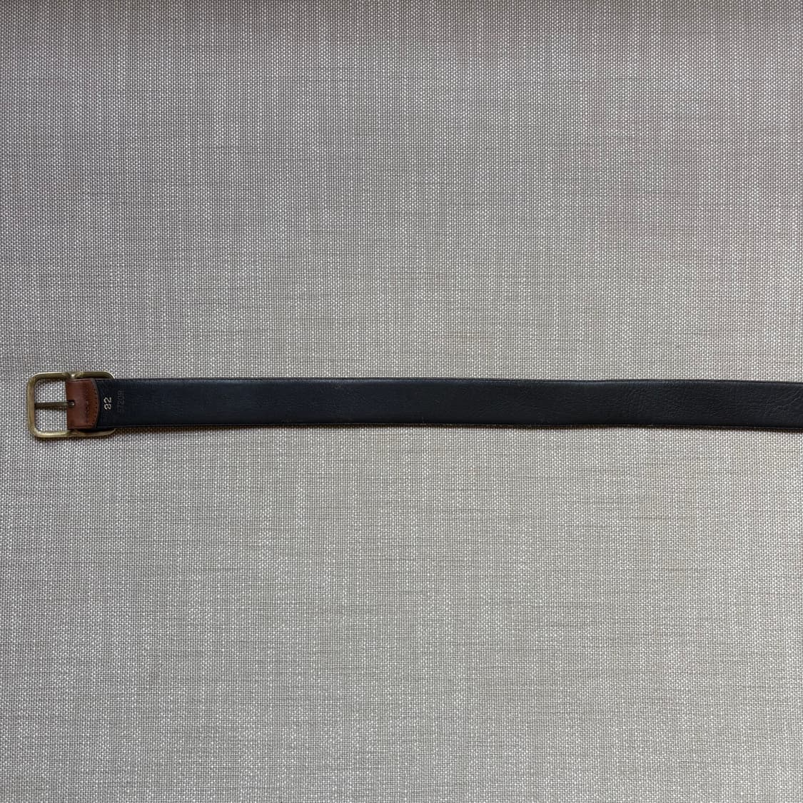 [31-32] 90s USA 카멜브라운 레더 솔리드 브라스 버클 벨트 상품이미지8