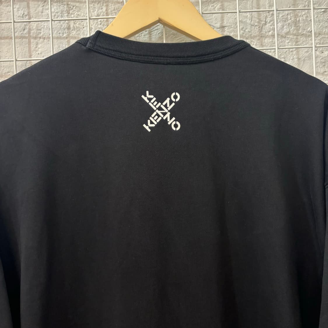 21fw 겐조 X 빅 로고 블랙 스웻셔츠 XL 상품이미지6