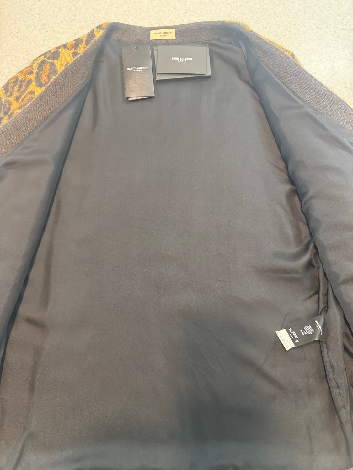 생로랑 레오파드 모헤어 가디건 M 상품이미지5