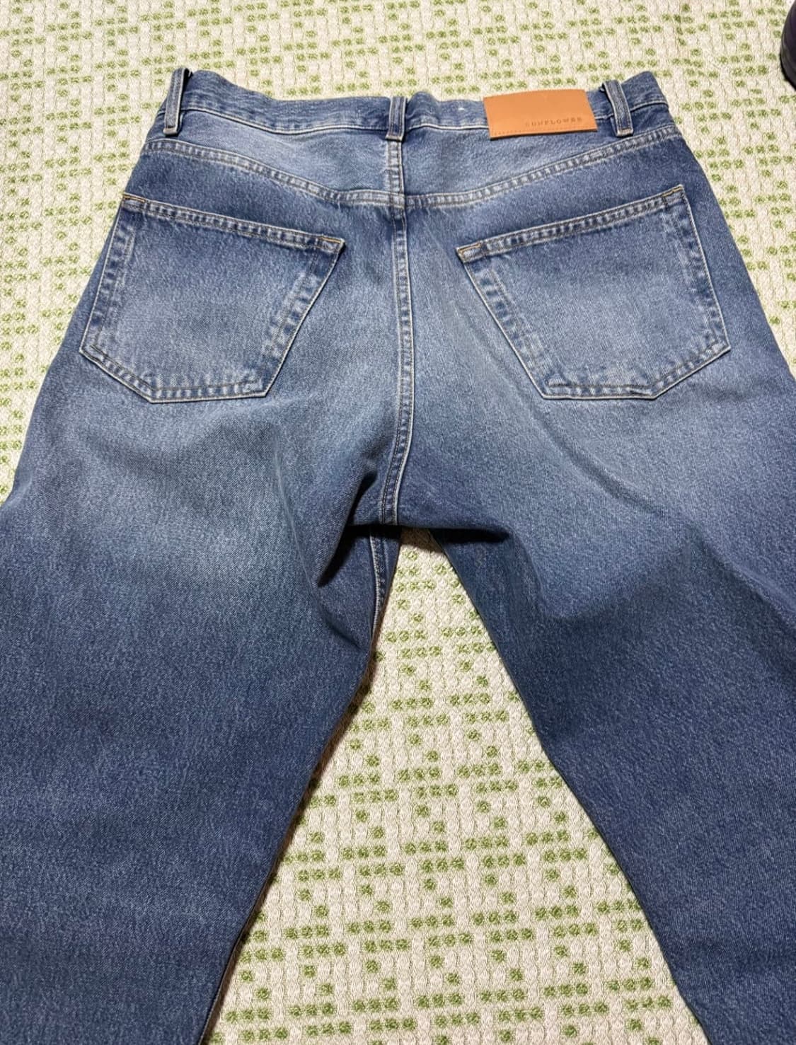 (준스텐드업 착용) 썬플라워 미드블루 루즈핏 데님 31/32 상품이미지3