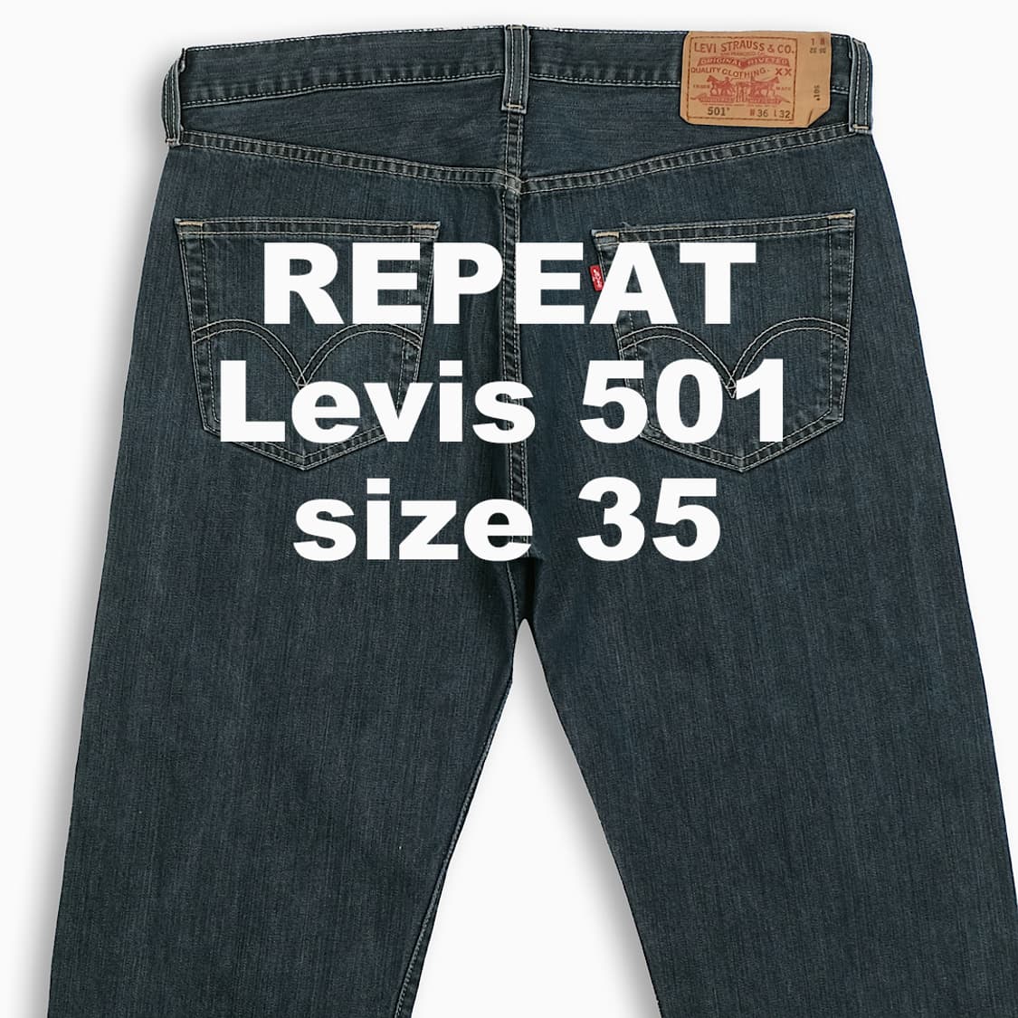 빈티지 리바이스 501 진청 35 인치 LV50136532 상품이미지1