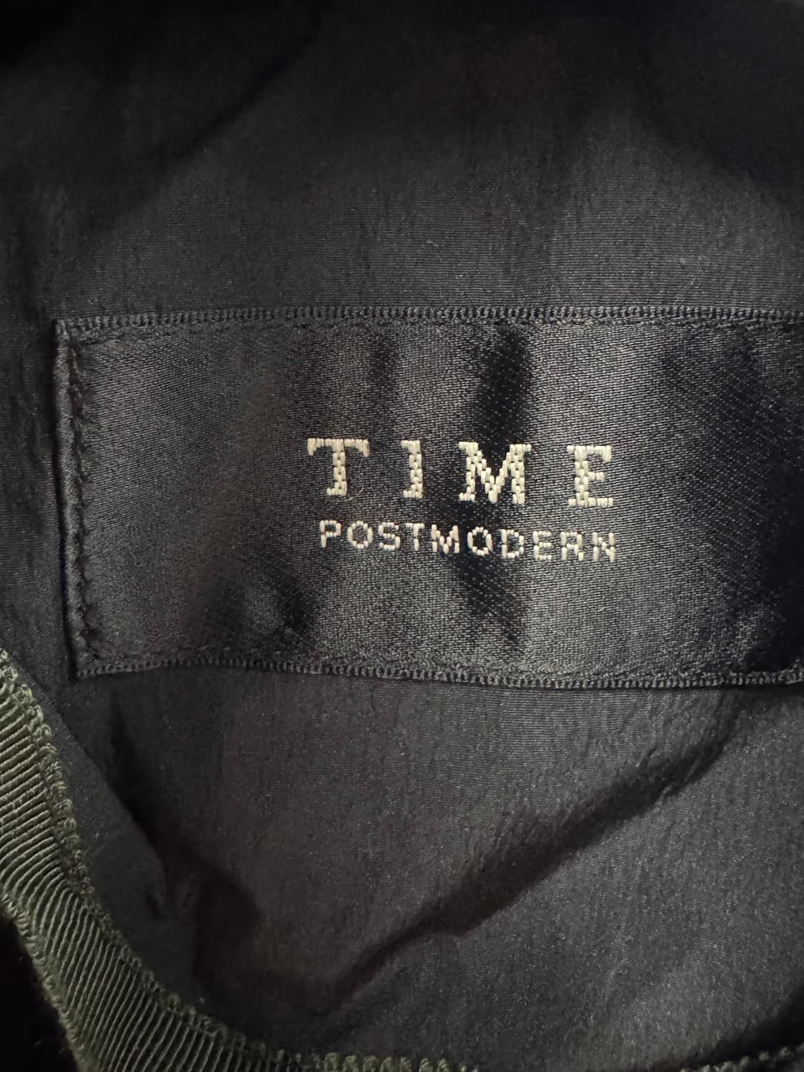 Time 블랙 반팔 집업 자켓 OS 상품이미지3