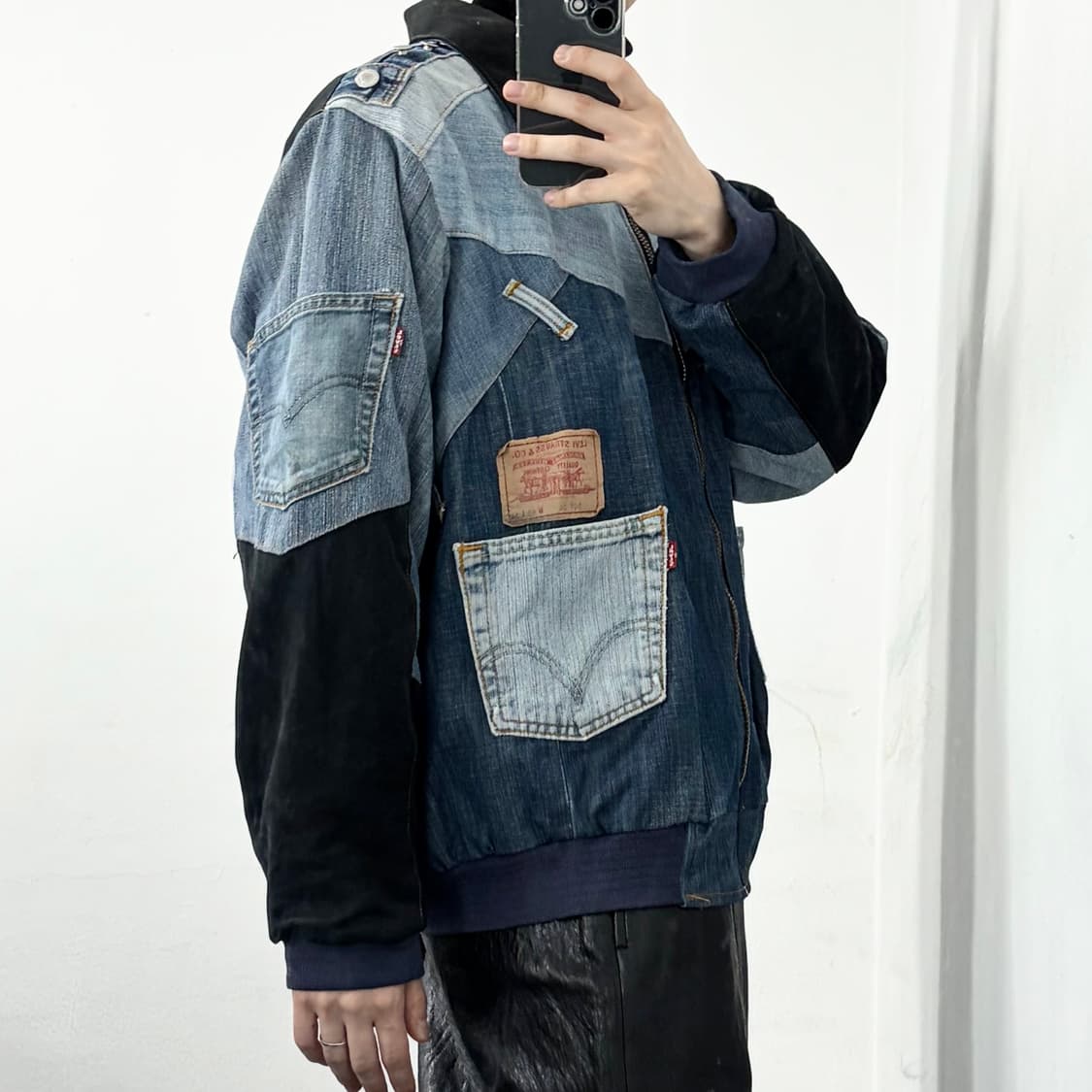 리바이스 리메이크 데님 봄버 자켓 상품이미지5