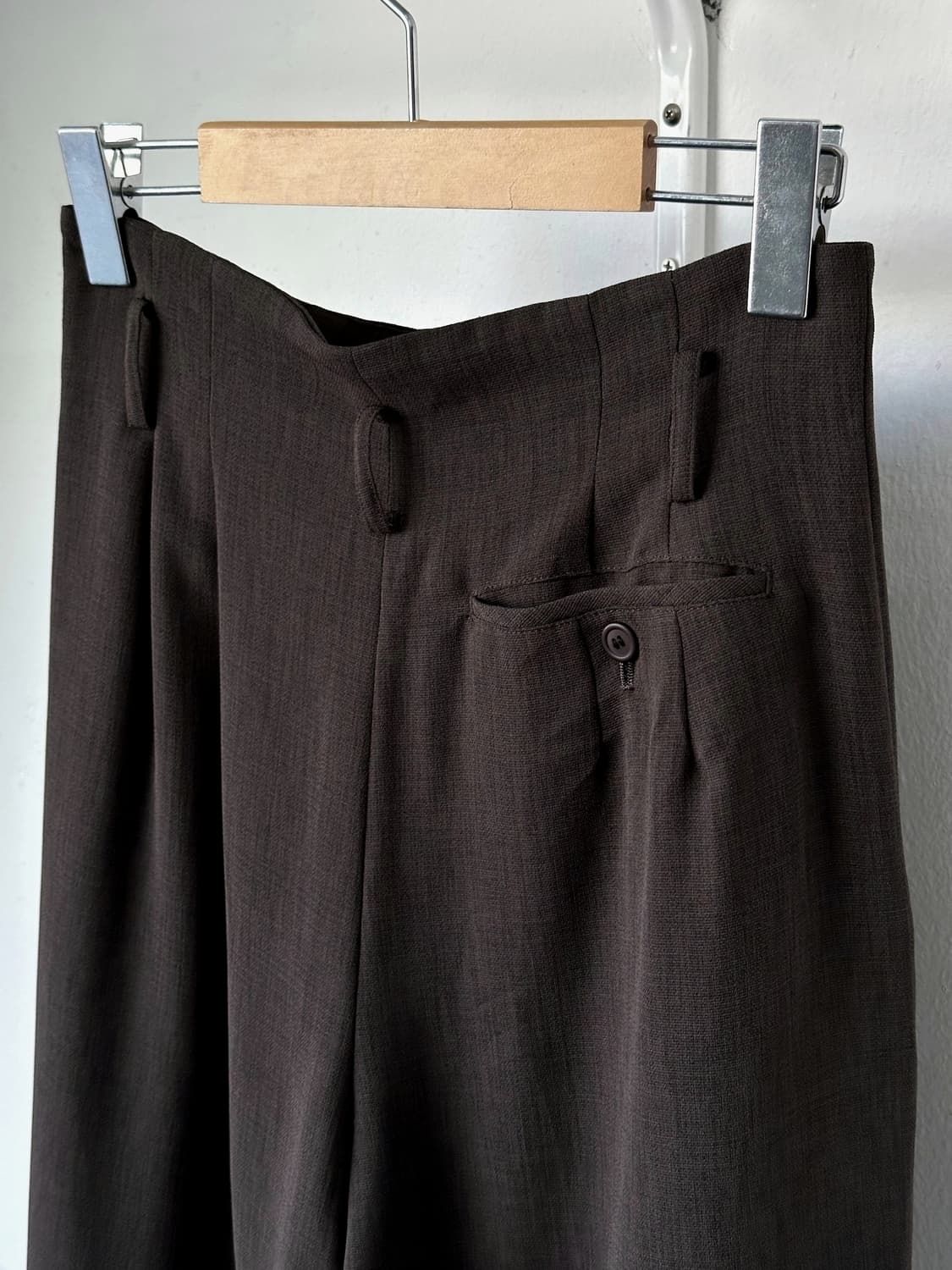  2 pleats high gauge poly trousers 상품이미지7