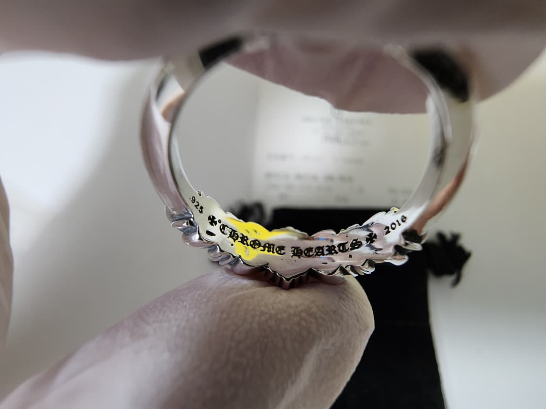 [US10]크롬하츠 베이비더블플로랄링 다이아 풀파베 상품이미지3