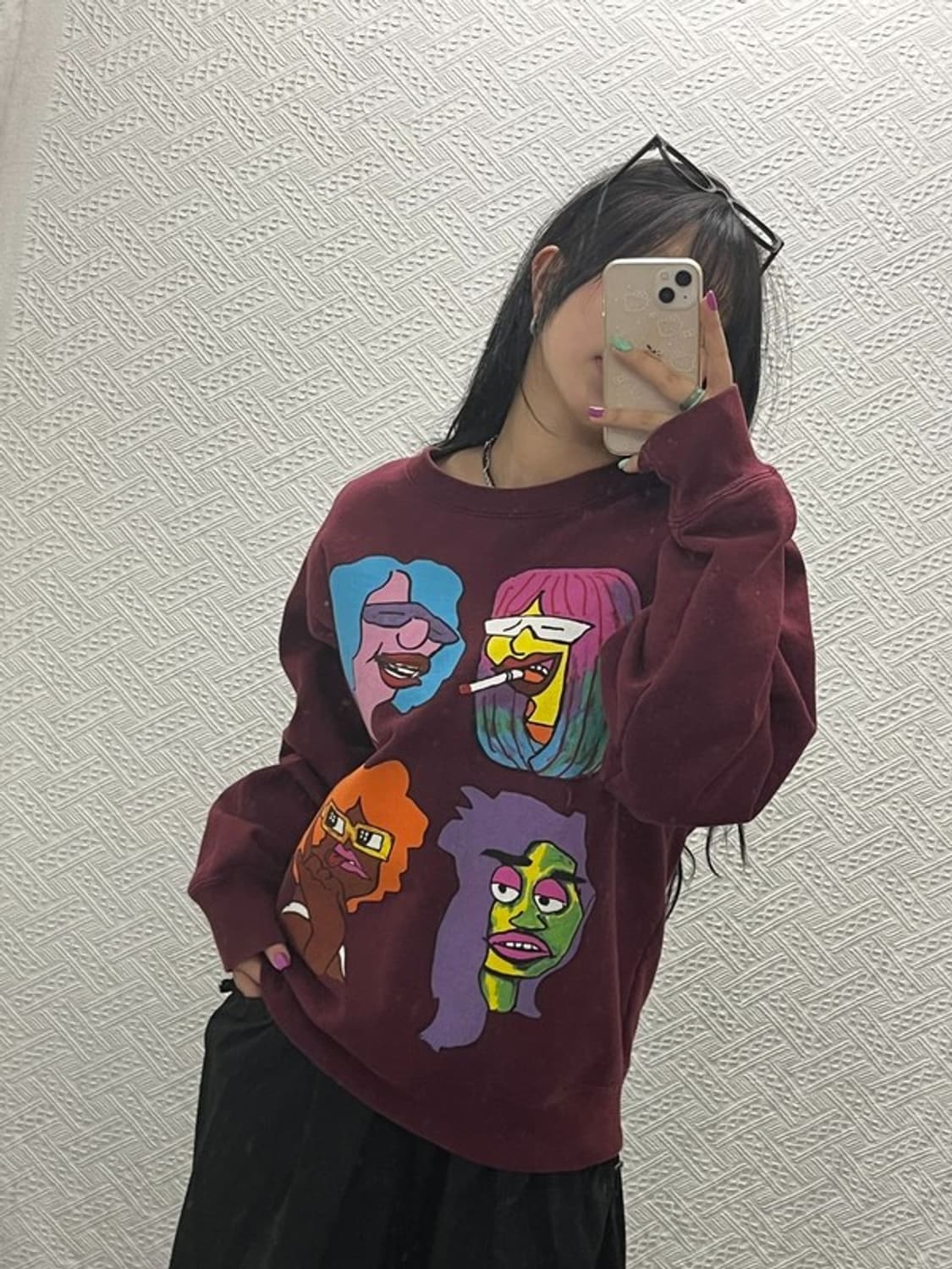 슈프림 올드스쿨 곤즈 헤드 크루넥 기모 맨투맨 XL C06606 상품이미지1