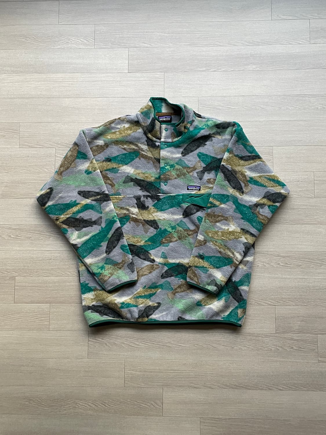 파타고니아 신칠라 연어떼 송어 패턴 rare patagonia 상품이미지1