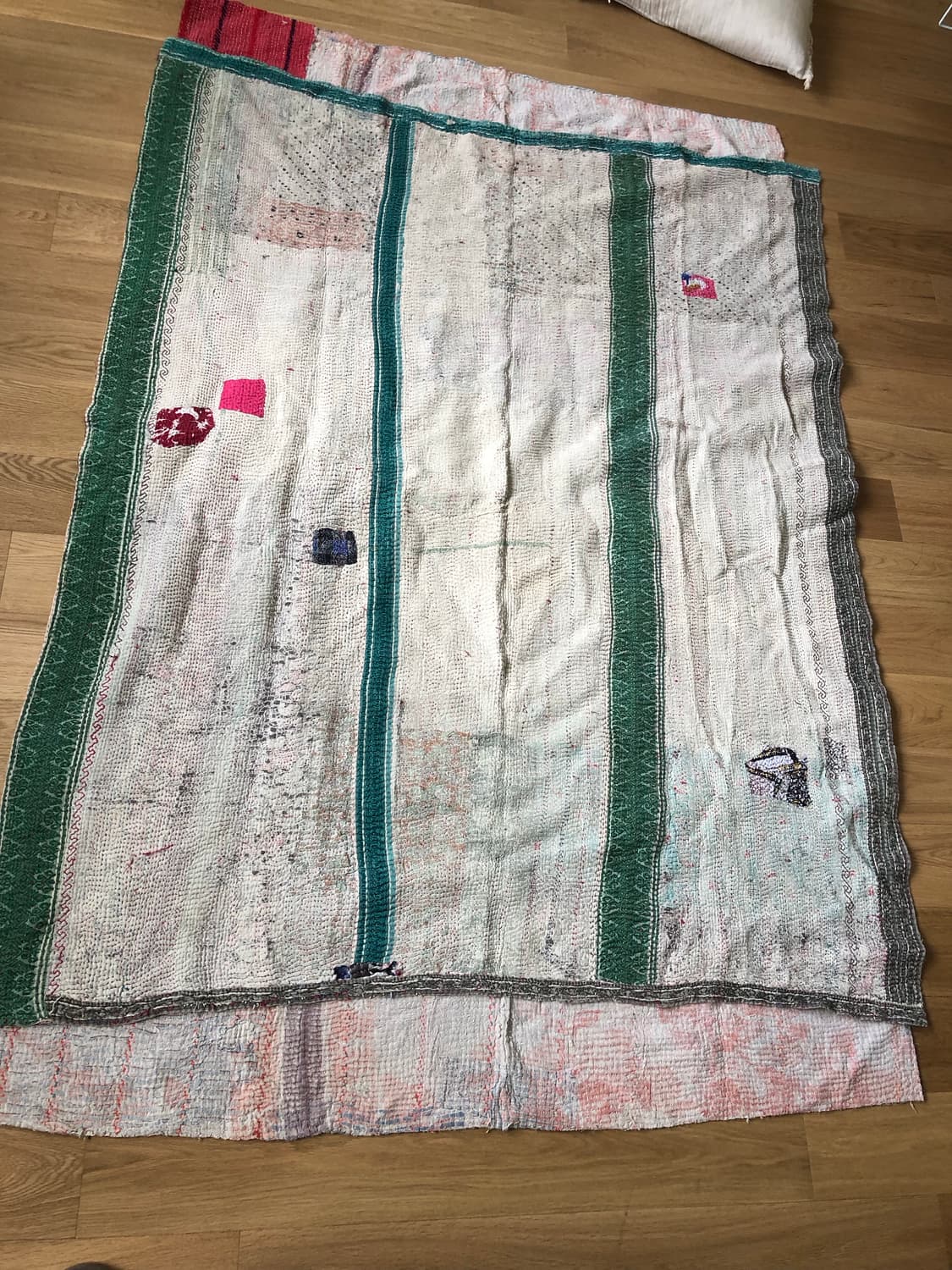 [직수입] 빈티지 인도 패브릭 커버렛 러그 이불 블랭킷 상품이미지2