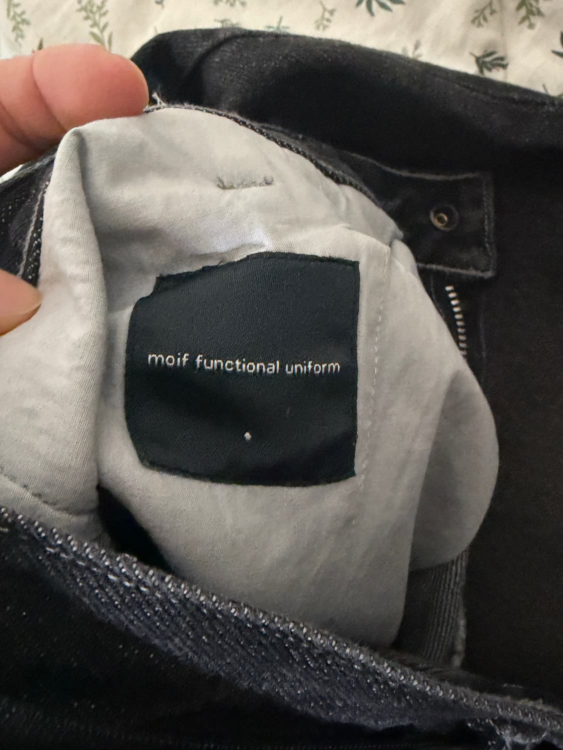 [1] 24AW 모이프 벨티드 데님 블랙 흑청 상품이미지2