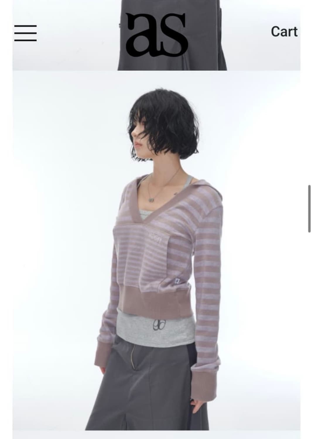 (새상품) 애즈온 릴리 후디 퍼플 상품이미지2