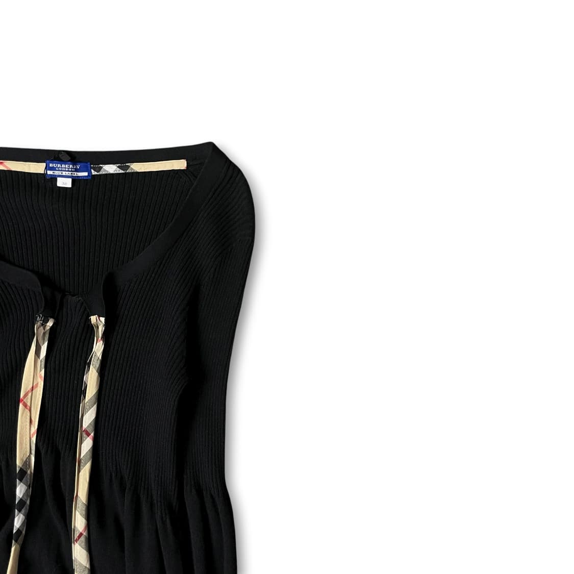 버버리 블루라벨 블랙 니트 롱 원피스 38 상품이미지2