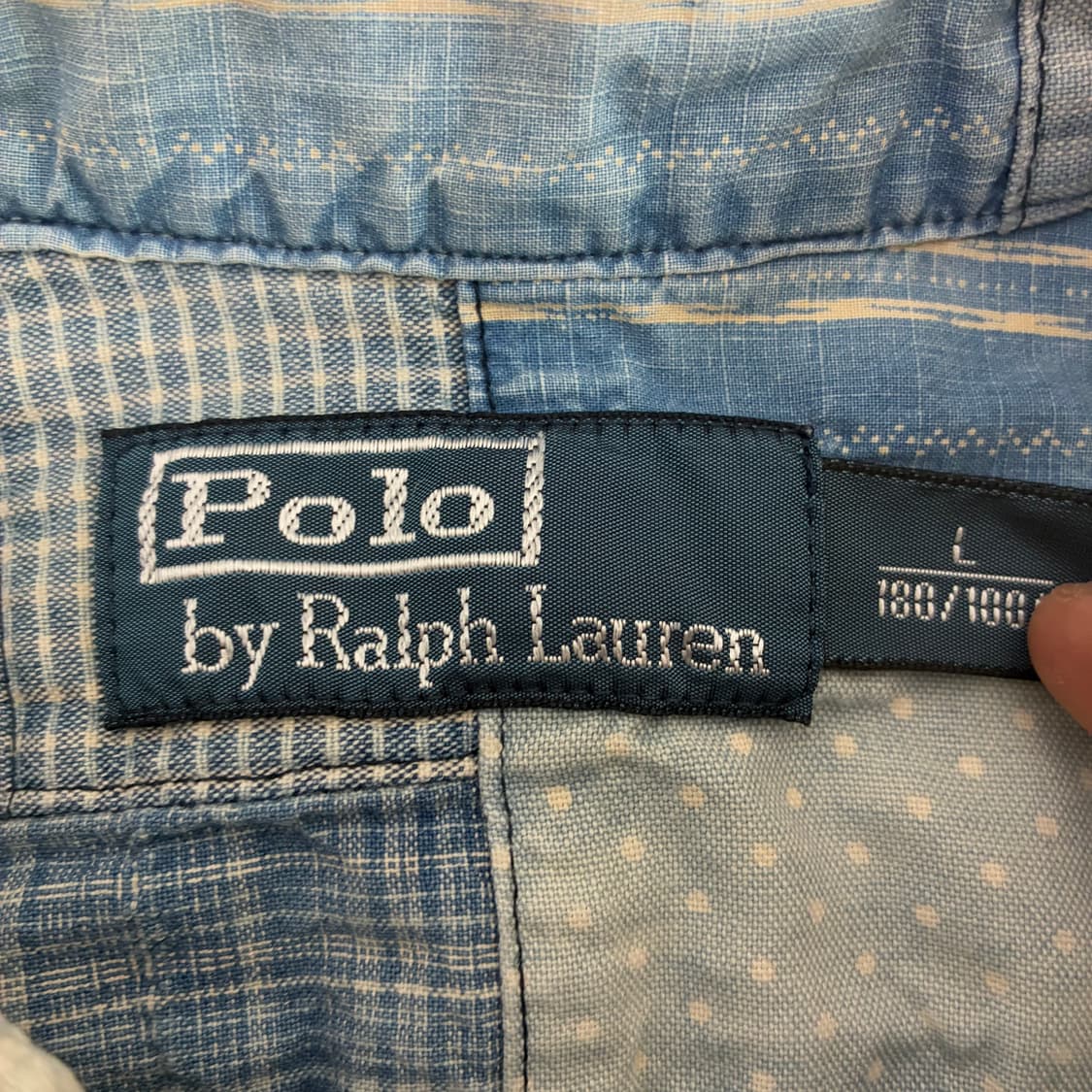 Polo  폴로 랄프로렌 인디고 패치워크 워크 셔츠  상품이미지5