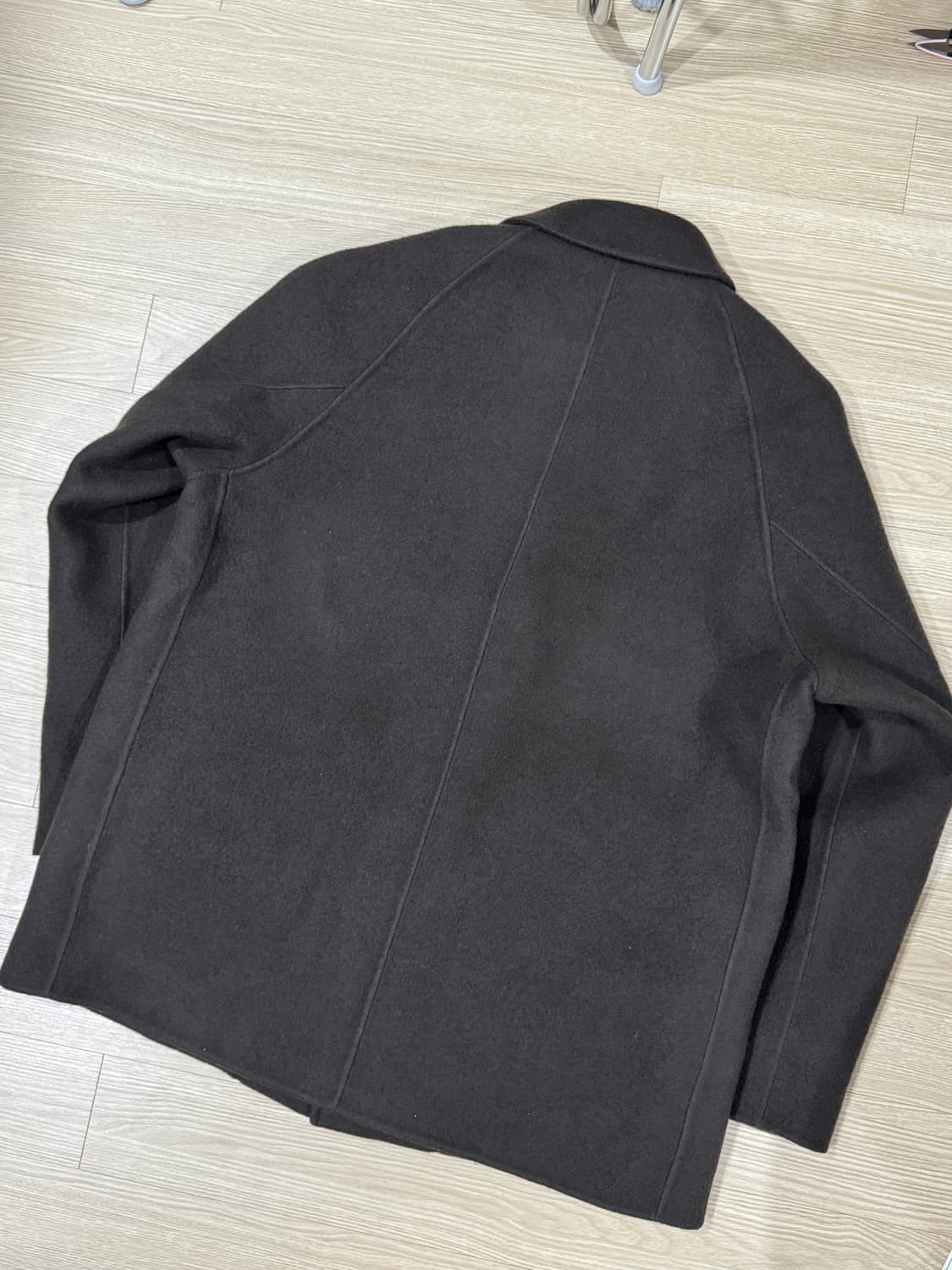 [2] 어나더오피스 25AW 보이저 핸드메이드 하프 발마칸 코트 상품이미지4