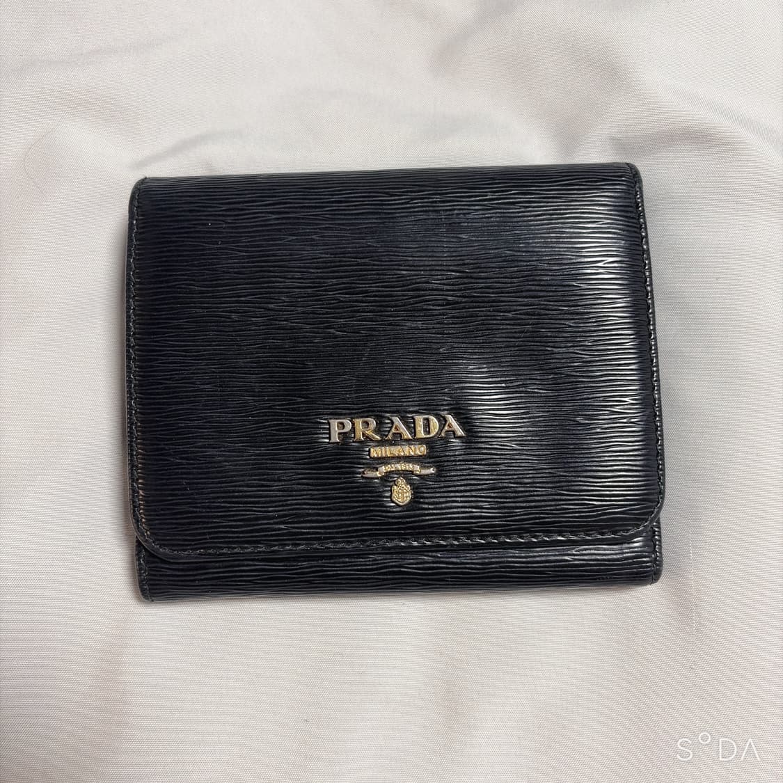 프라다 사파이노 반지갑 블랙 상품이미지1