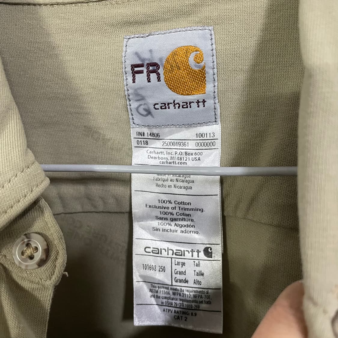 칼하트 FR 라인 셔츠 상품이미지4