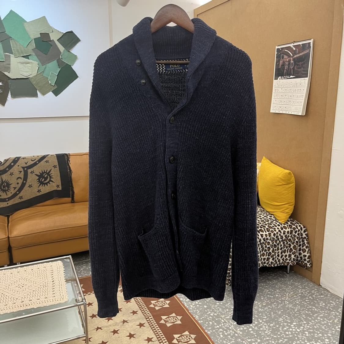 폴로 랄프로렌 모던 시크 캐주얼 숄카라 니트 가디건 M C09909 상품이미지3