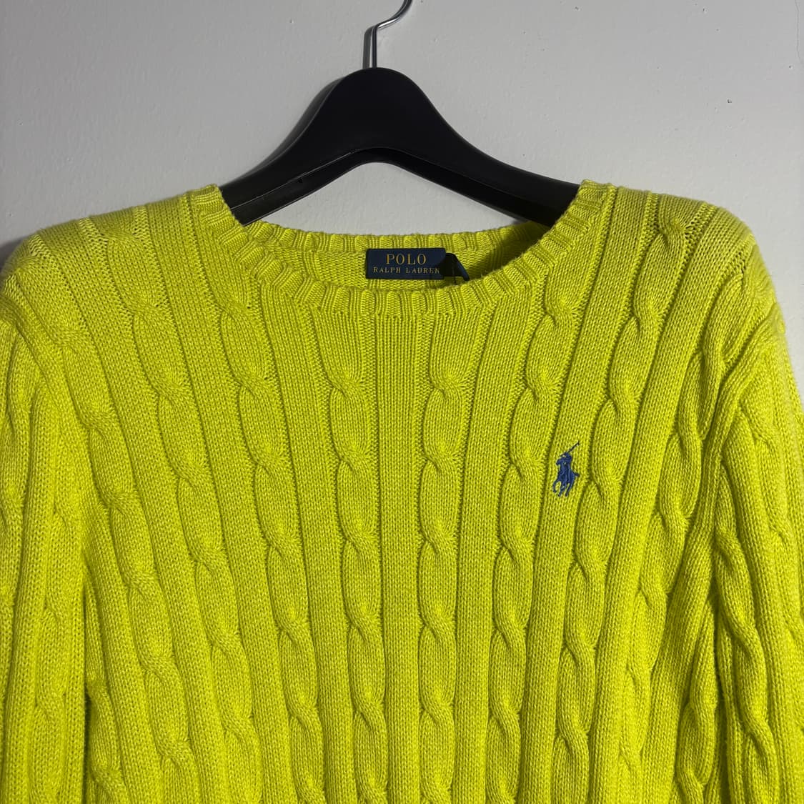 폴로 랄프로렌 네온 옐로우 케이블 니트 (무료배송) 상품이미지2