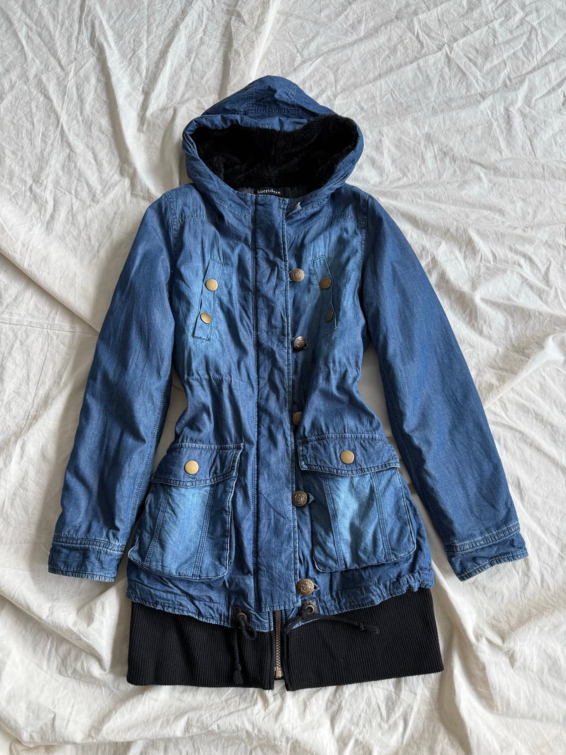 오네갸루 갸루 와투케 2000‘s 데님 원피스 집업 자켓 상품이미지1