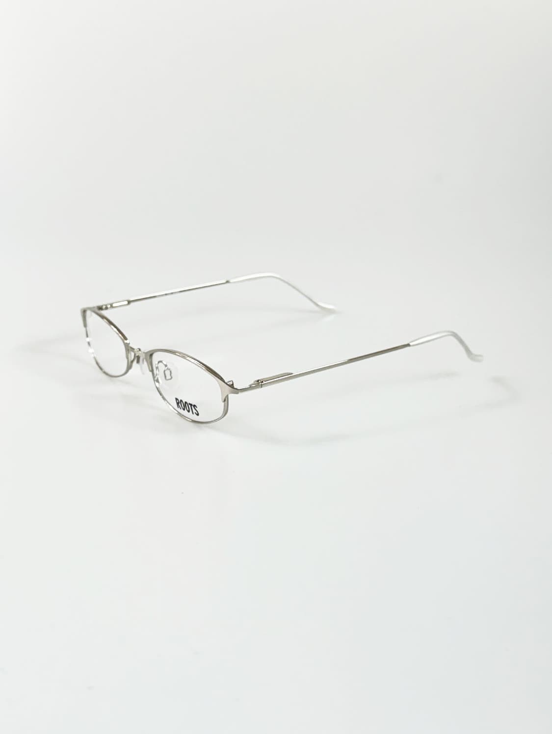 90s ROOTS 실버 메탈 슬림 오벌 프레임 빈티지 안경 상품이미지3