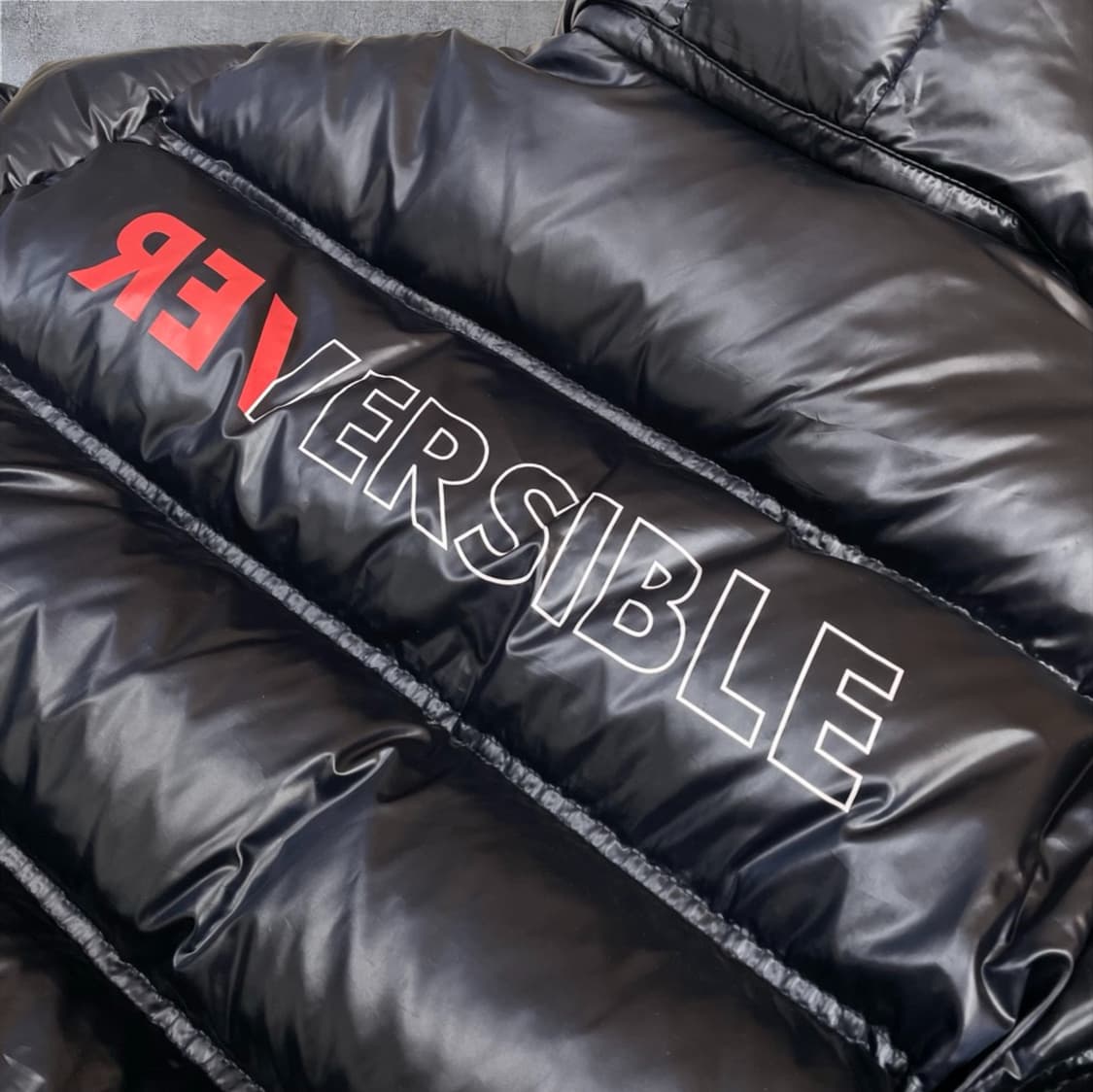 아더에러 ADER ERROR 네이비 옐로체크 17aw 리버시블 푸퍼패딩 상품이미지6