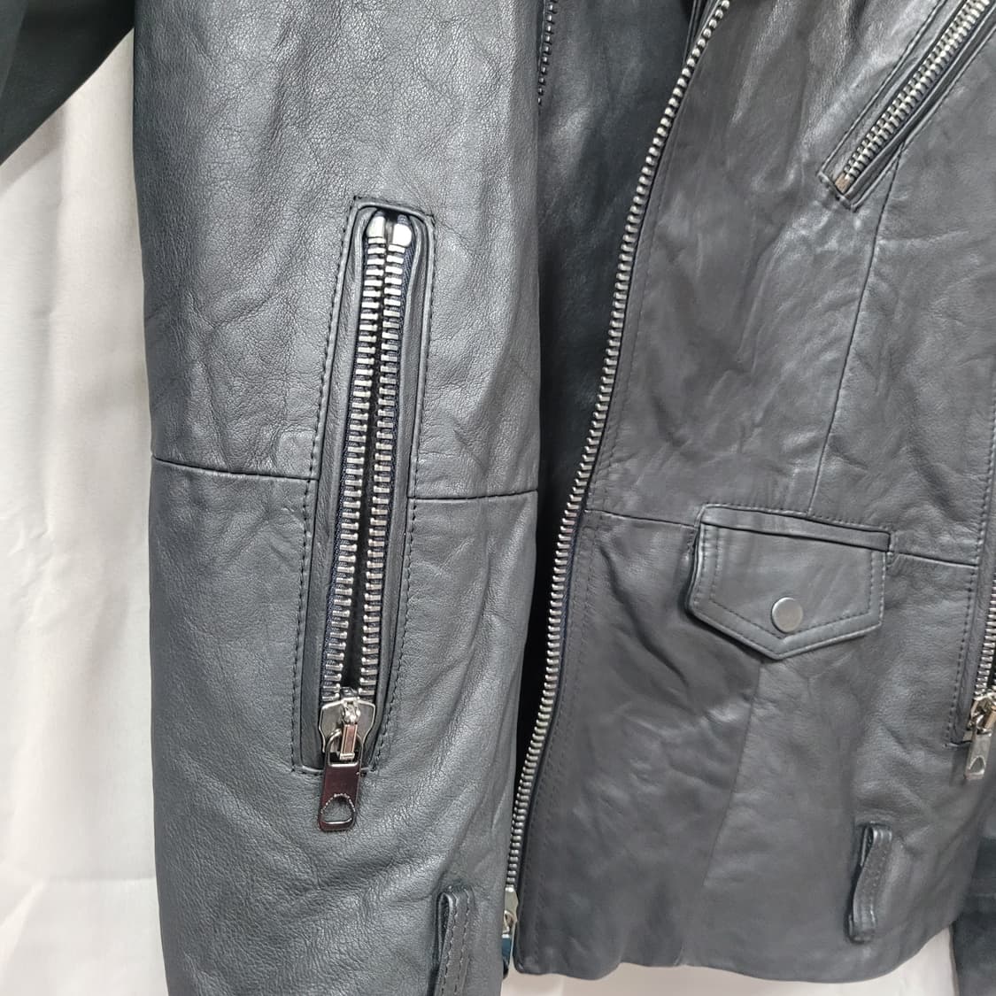 디젤 가죽 라이더 자켓  상품이미지10