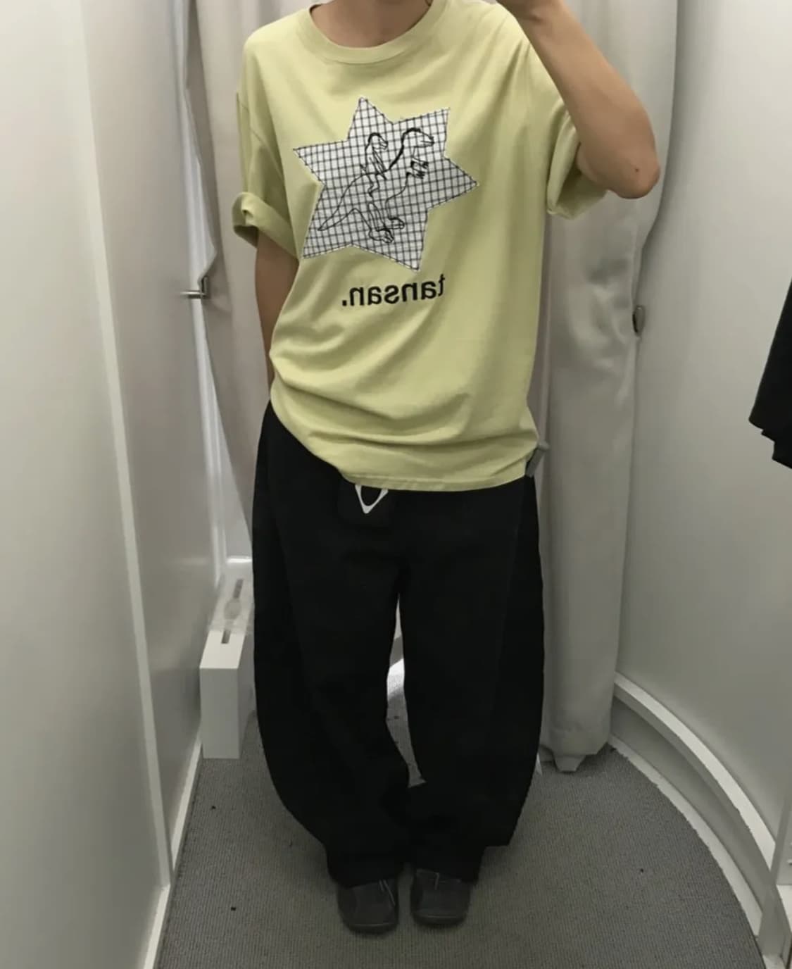 철님보석함X탄산 공룡 티셔츠 라임(S) 상품이미지3