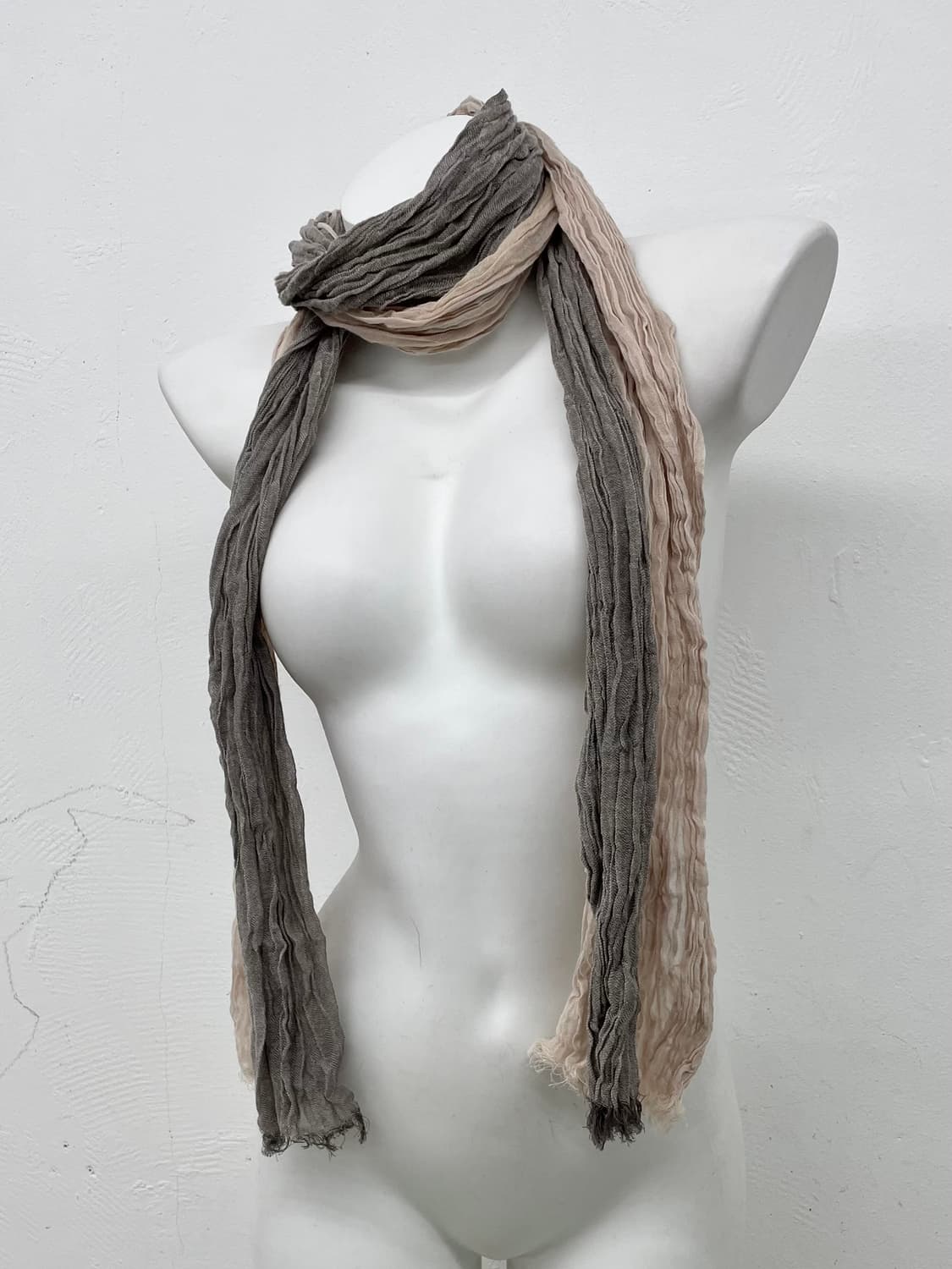 너드모리 배색 링클 머플러  상품이미지1