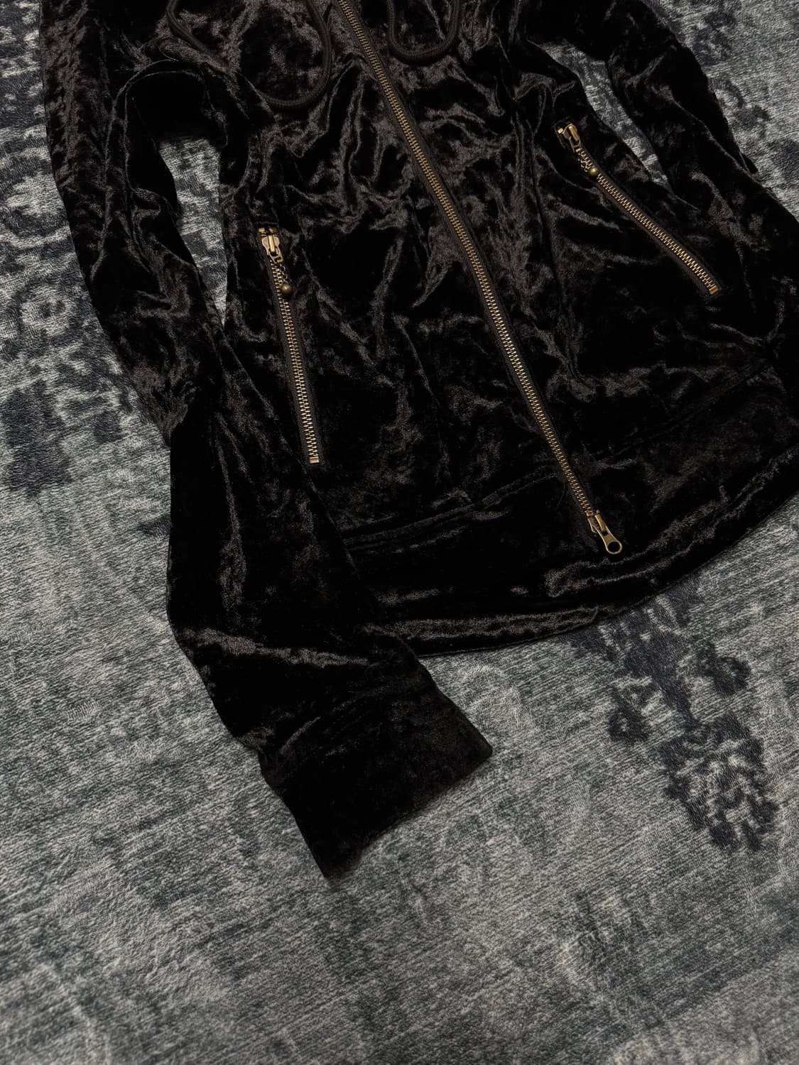 Rattle trap 00s stud gimmick velour hood 상품이미지4