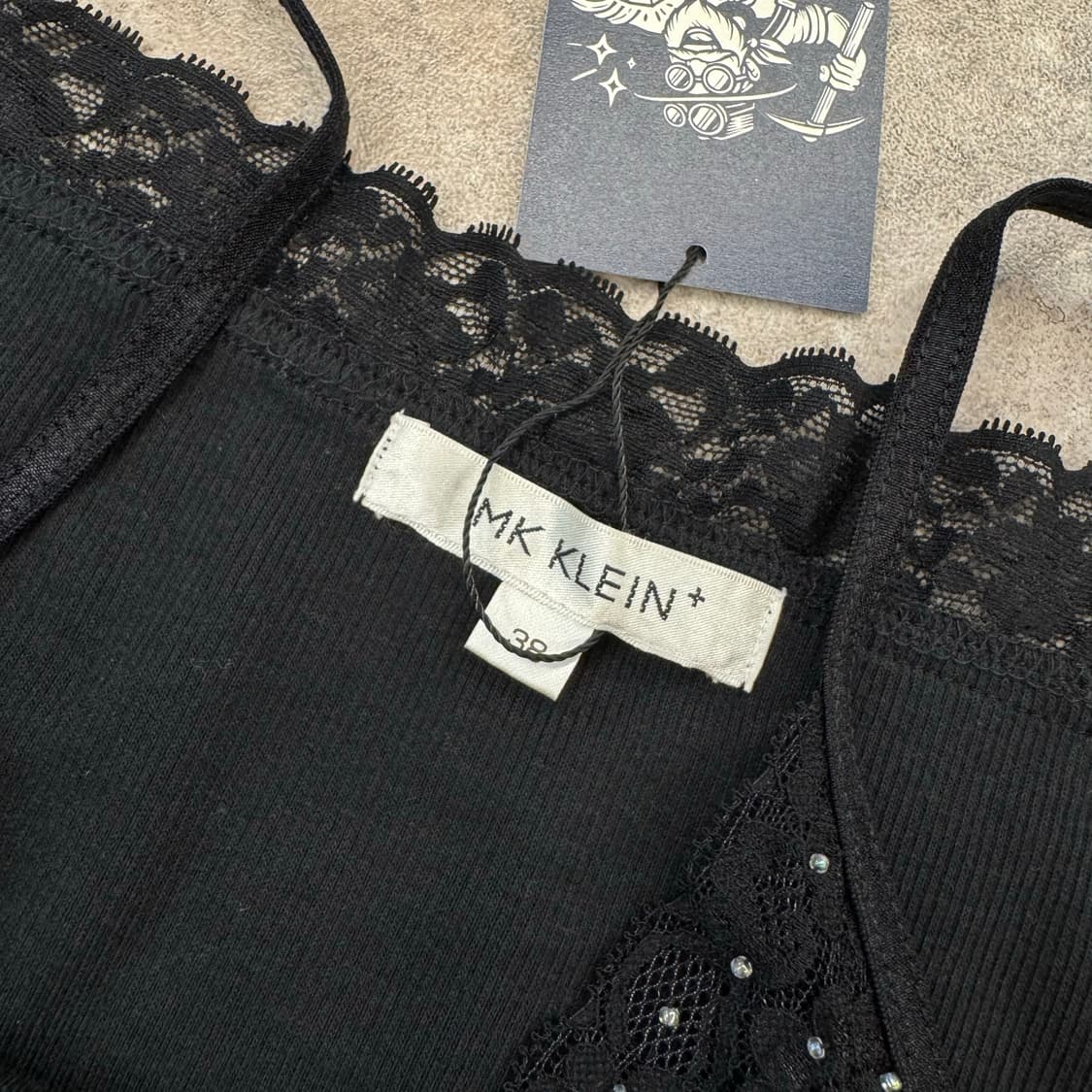 Michel klein 블랙 레이스 슬리브리스 #csz304 상품이미지4
