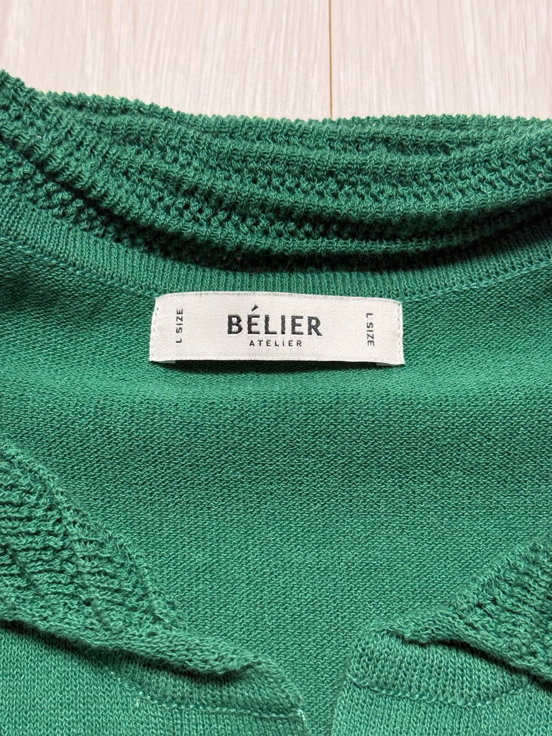 벨리에 홀 가먼트 폴로 니트 상품이미지2