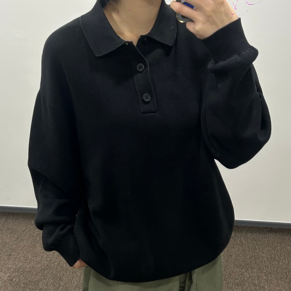 Cos 코스 블랙 카라 니트  상품이미지1