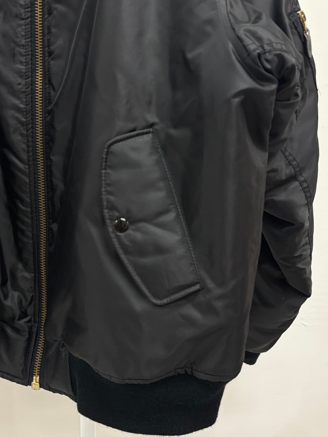 빈티지 블랙 MA-1 블루종 상품이미지9