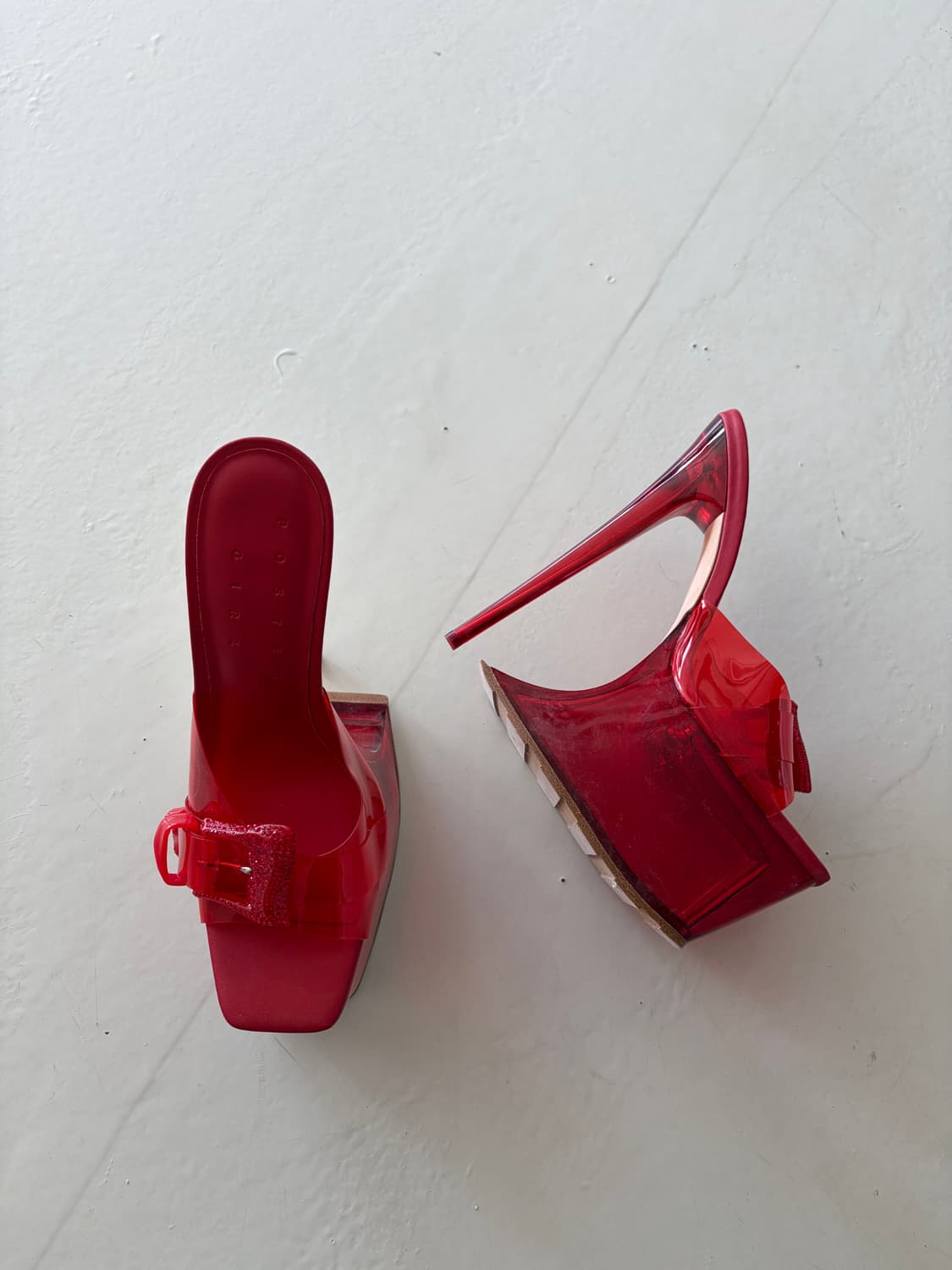 postergirl 클리어 힐 (레드) 상품이미지2