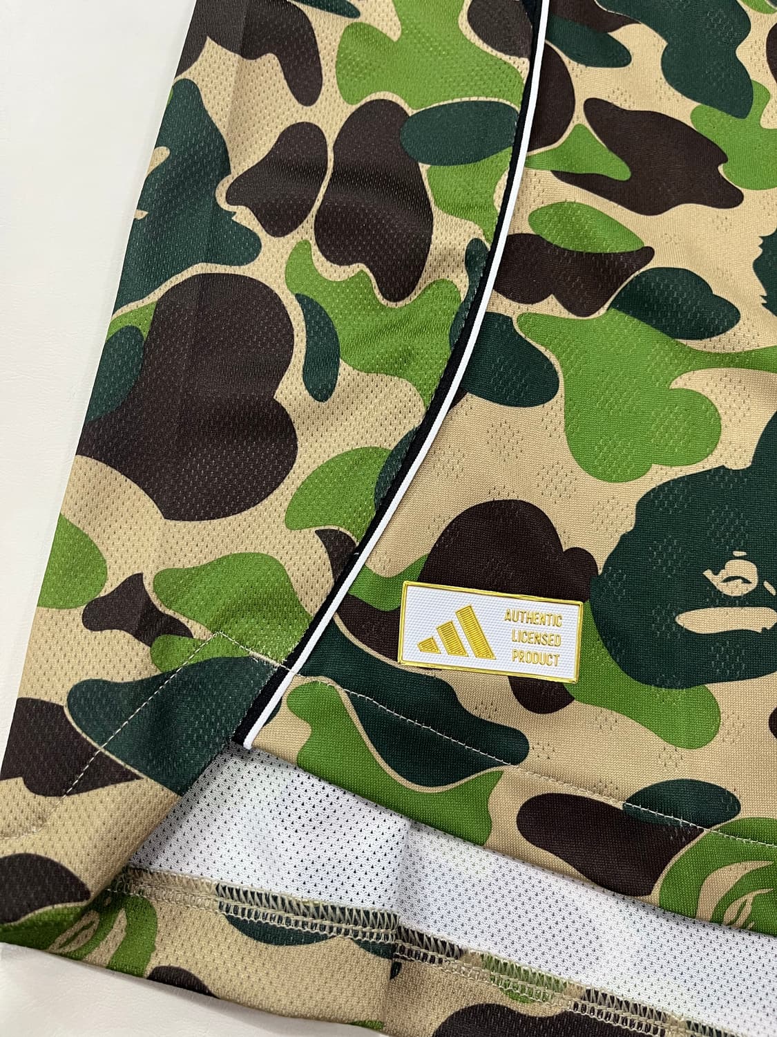 아디다스 X 베이프 FB 저지 그린 (새제품) 상품이미지7