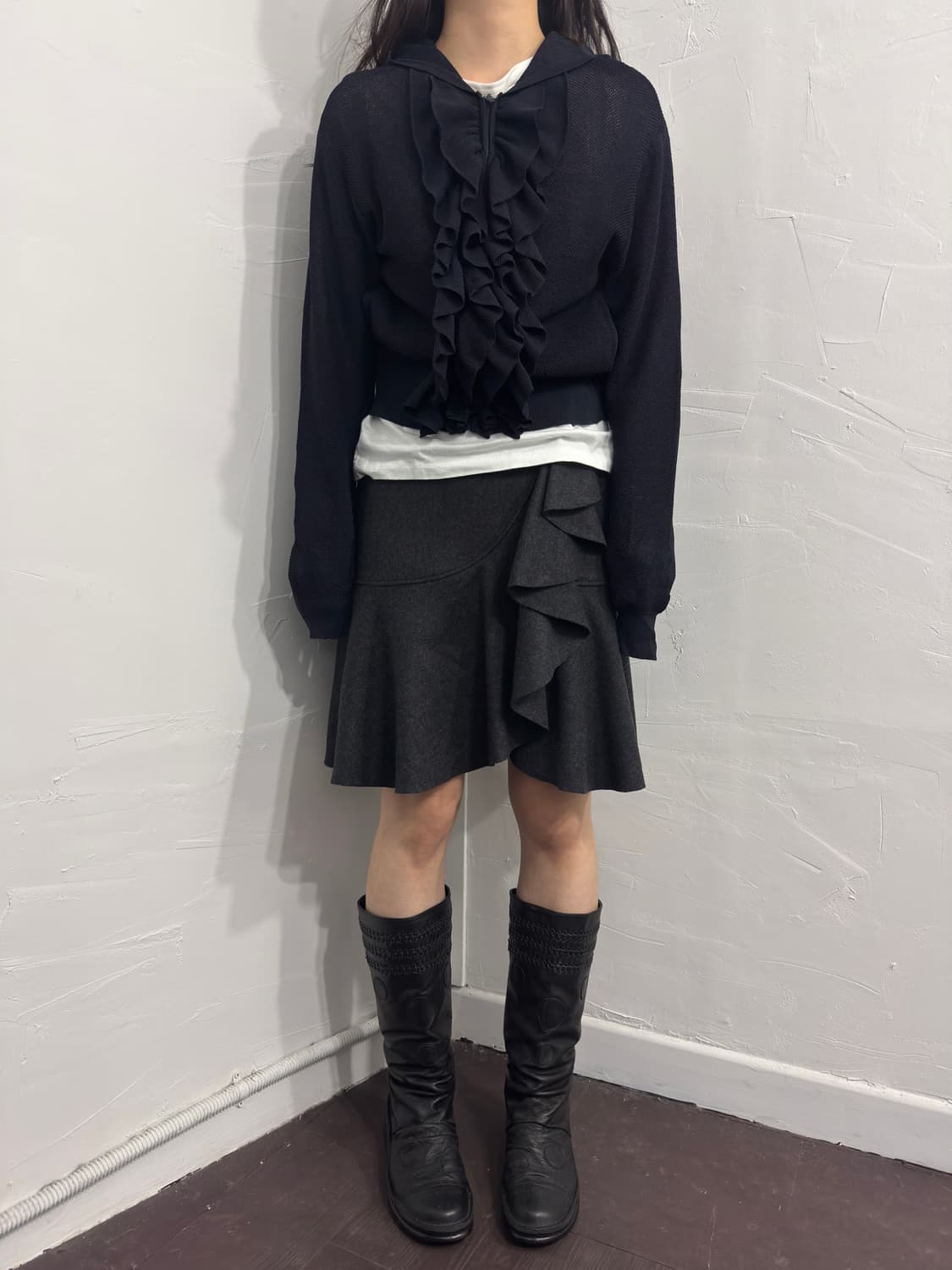 frill detail hood zipup 상품이미지3