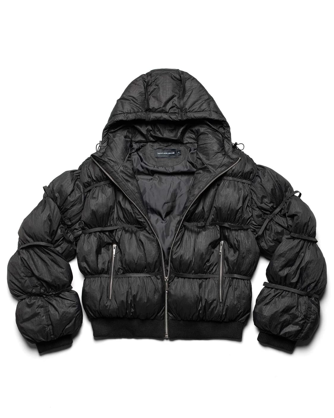 Racerworldwide black puffer jacket 상품이미지6