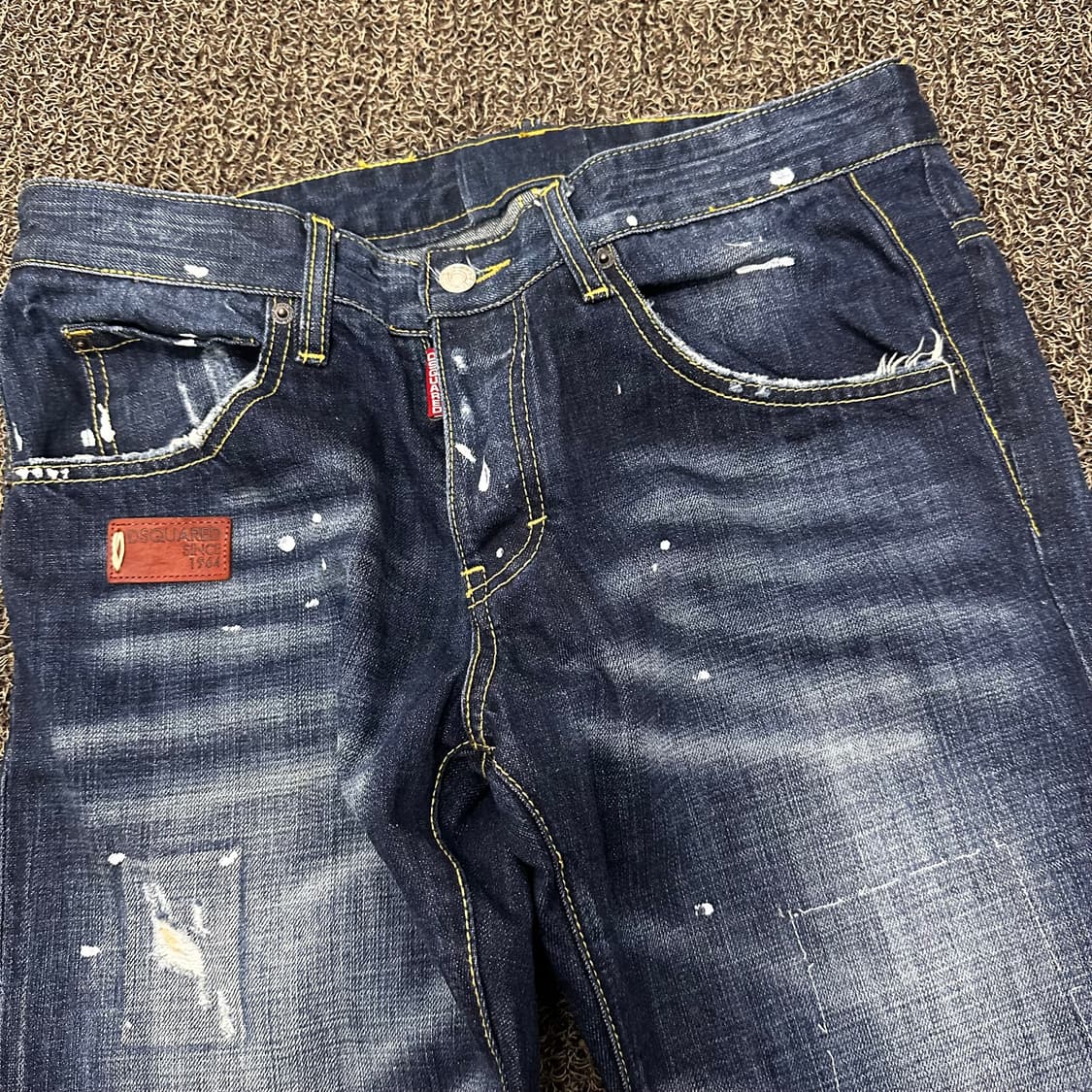 디스퀘어드2 데님 청바지 스플래터 데미지진 48사이즈 상품이미지3