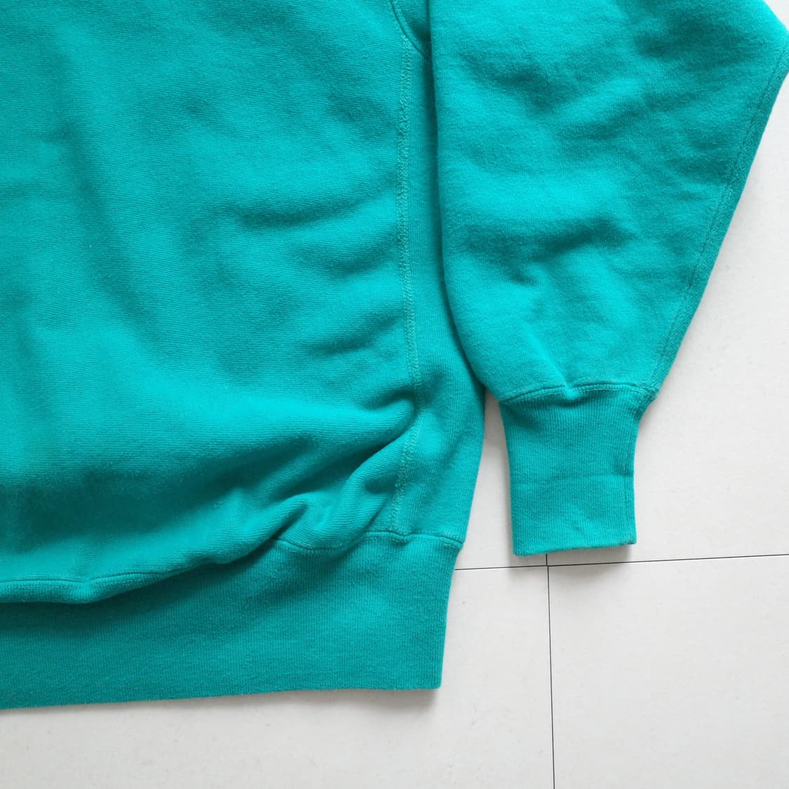 챔피온 리버스위브 90s USA제 맨투맨 에메랄드 L 상품이미지3