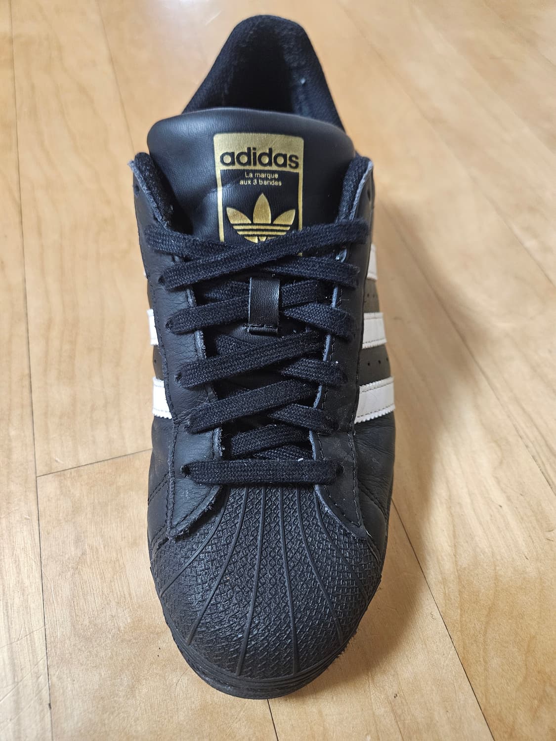 아디다스 슈퍼스타 블랙 화이트 검흰 265 (새상품급/S급/상태 최상) 상품이미지2