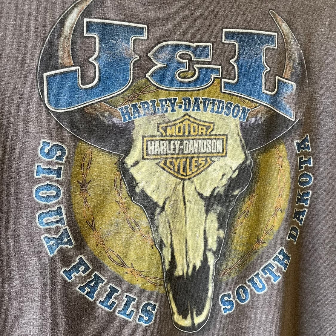 할리데이비슨 롱혼 프린팅 반팔 티셔츠 상품이미지8