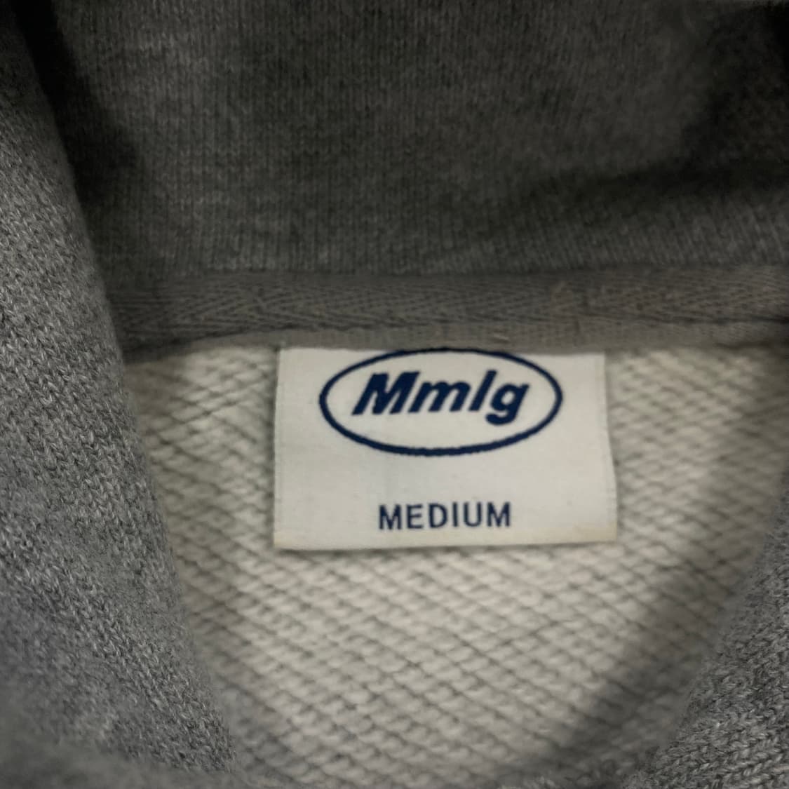 Mmlg 그레이 컬러 빅로고 후드티 상품이미지3