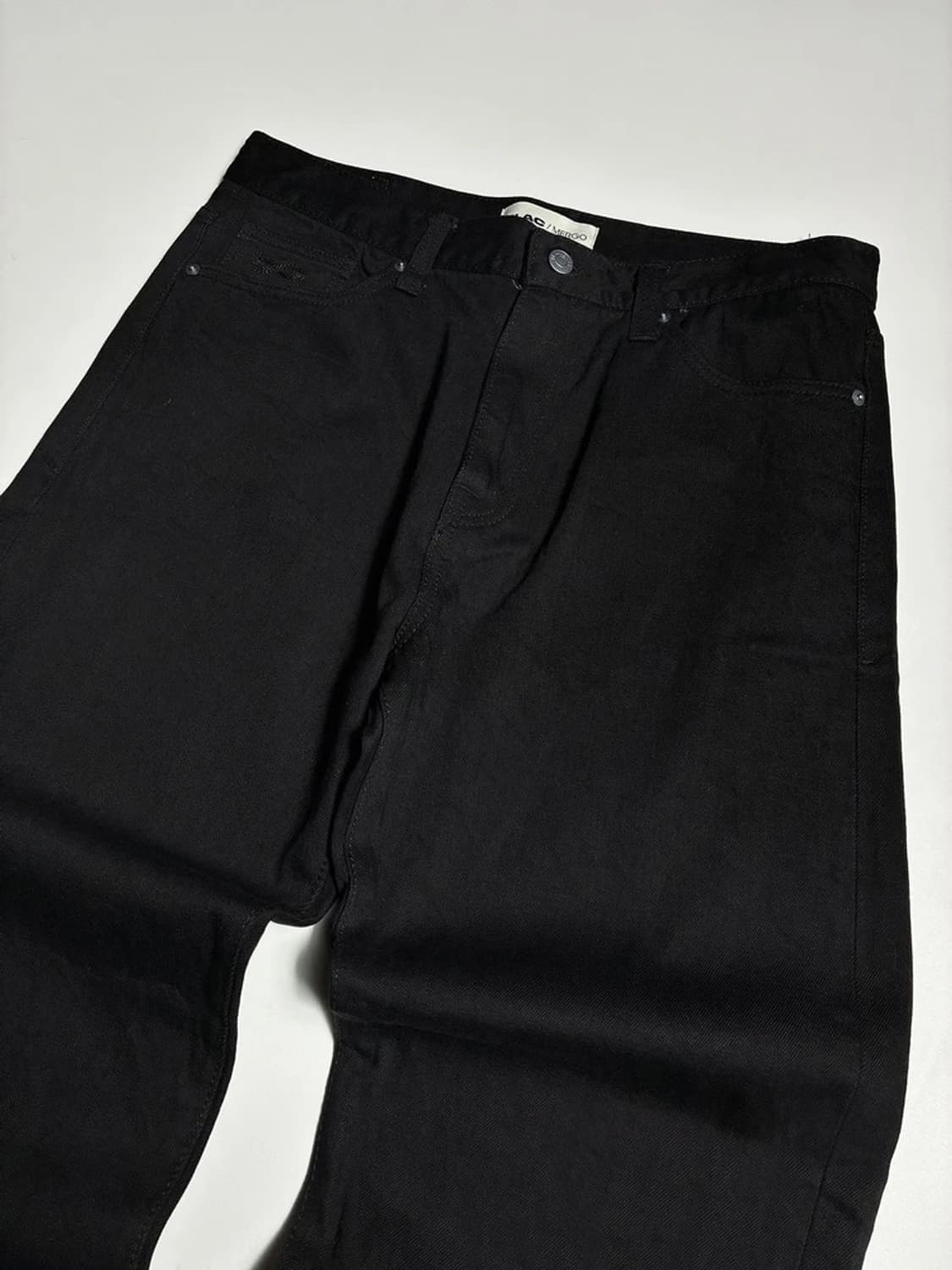 플랙 23FW 슬림 스트레이트핏 블랙 코튼 팬츠 R1593 상품이미지2