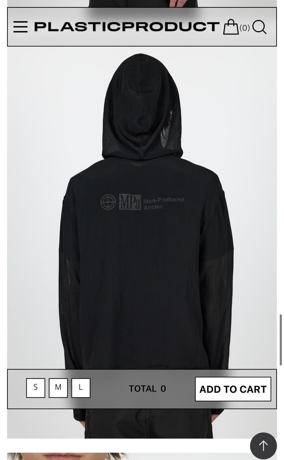 MPa VEIL CREPE HOODED ZIP JACKET 상품이미지2