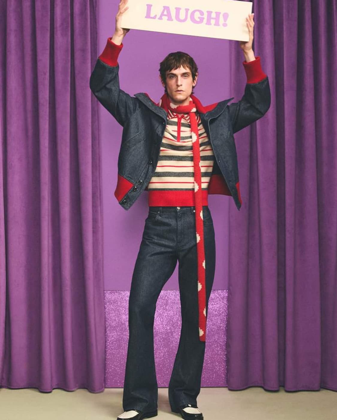 Harry Lambert 디즈니 콜라보 레더 페니로퍼 화이트 더비슈즈구두 상품이미지8