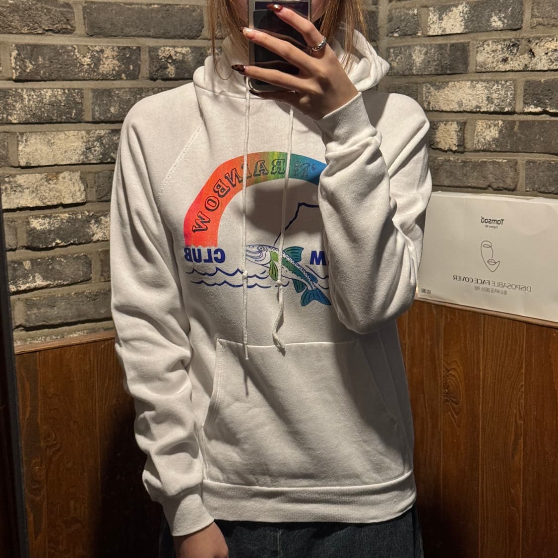 S) USA HANES 헤인즈 빈티지 스웻 후드티 상품이미지7