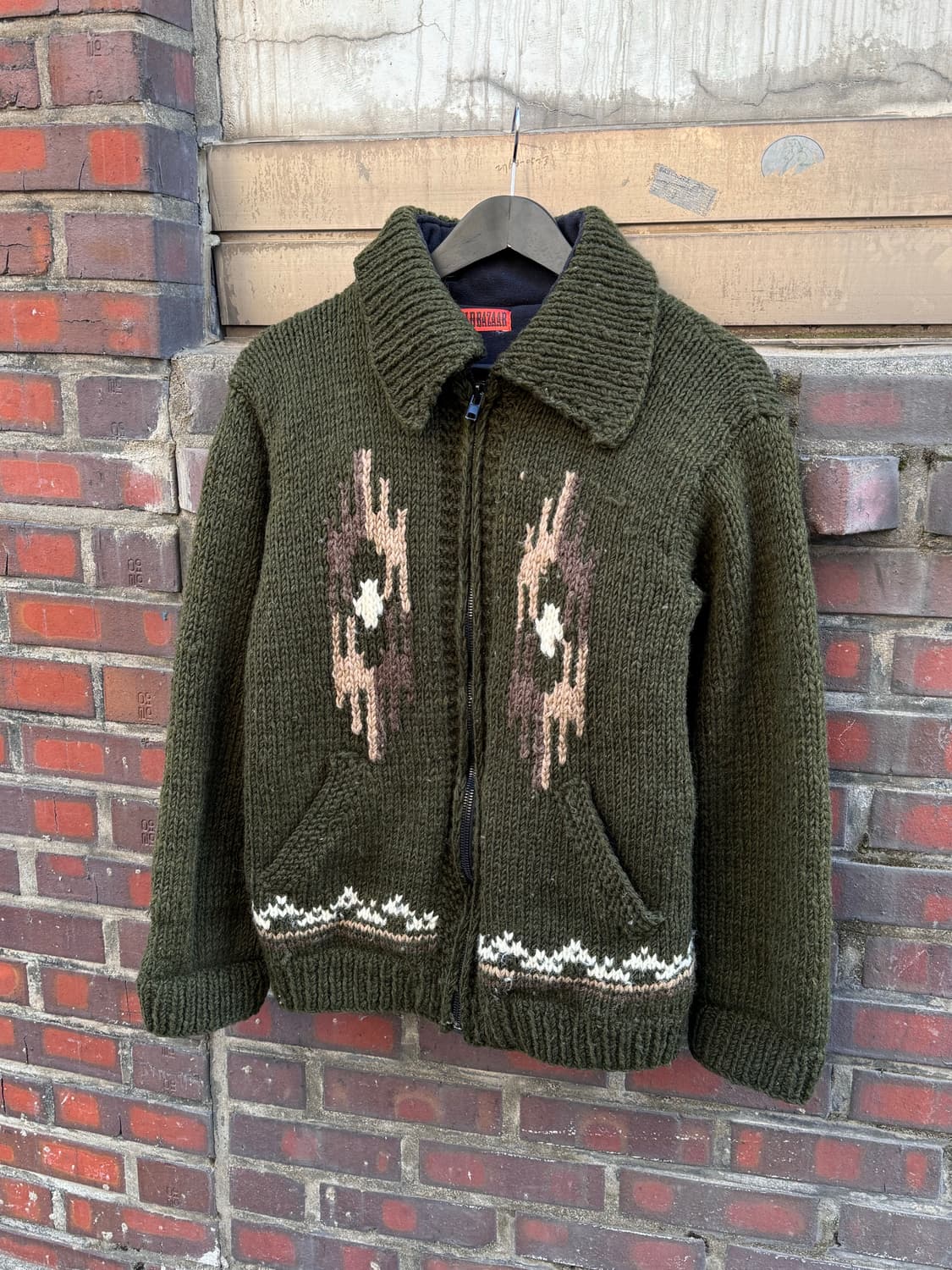 Worldbazaar 노르딕 울 카키 코위찬 상품이미지1