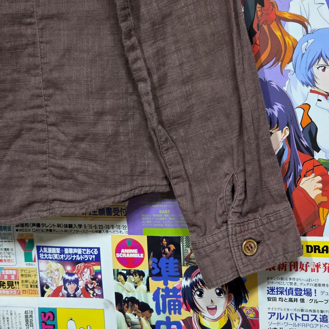 JPN 러시아워 브라운 패치 프린팅 셔츠 상품이미지7