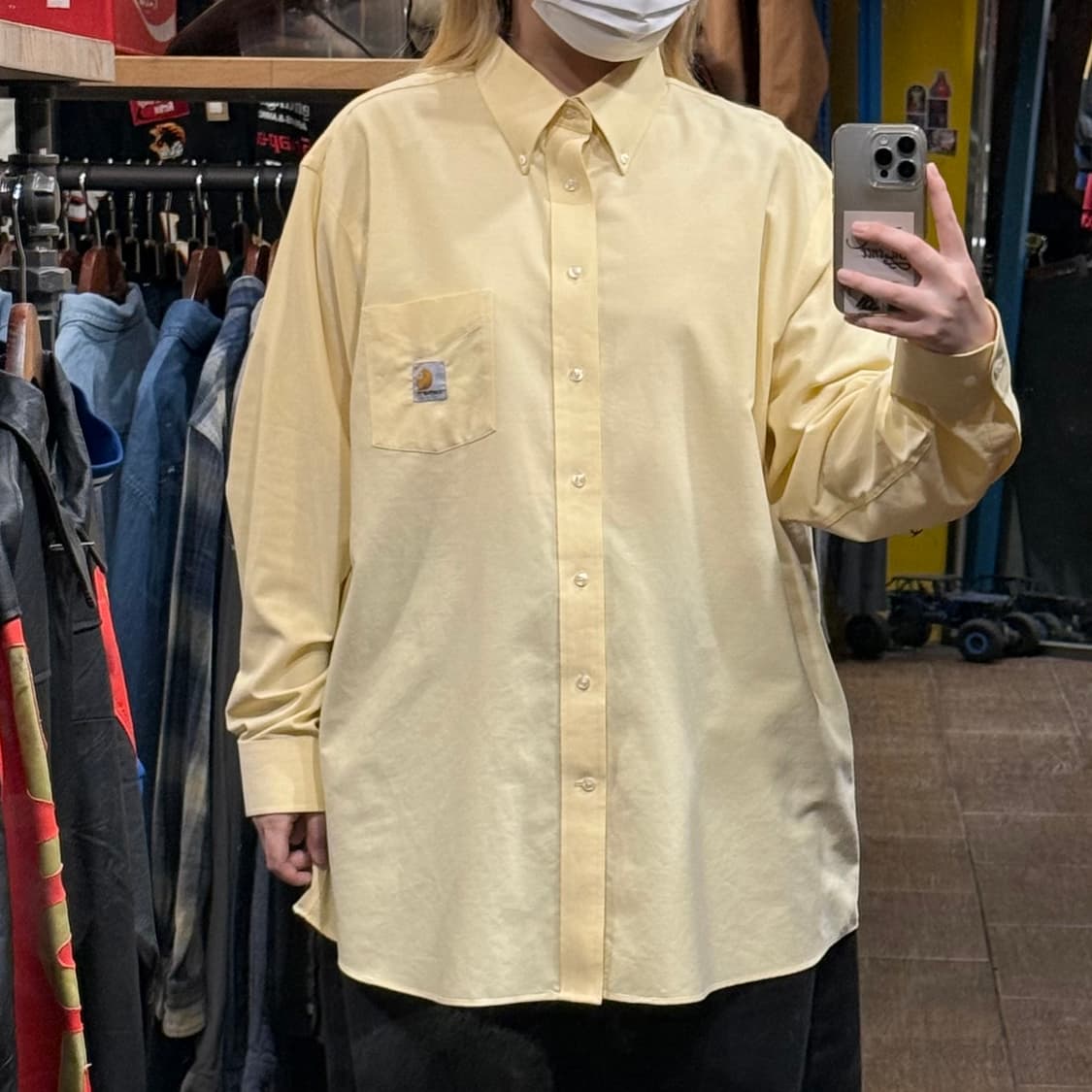 [HI] 칼하트 긴팔셔츠 옐로우  상품이미지1