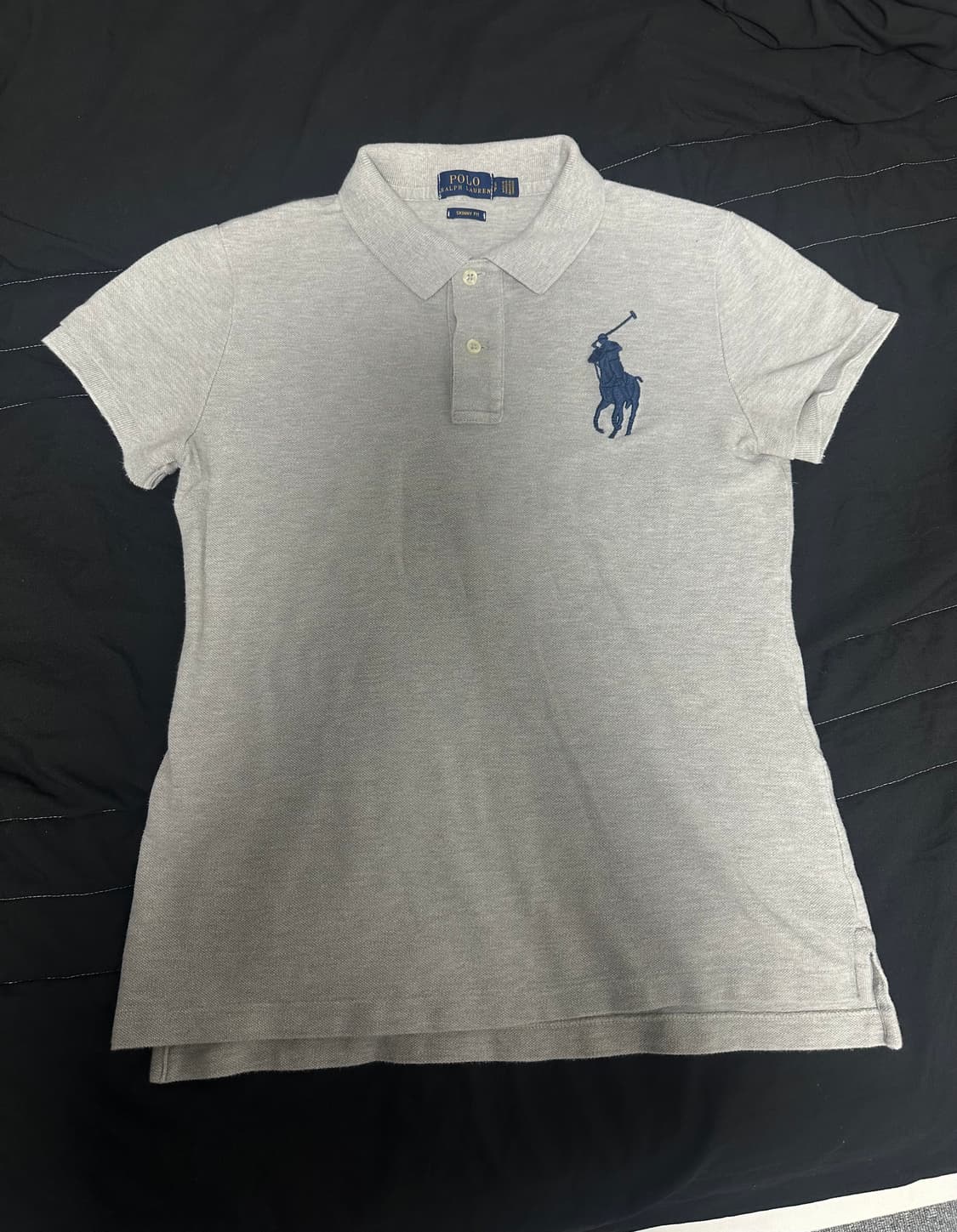 폴로 빅포니 스키니핏 카라티 그레이 상품이미지1